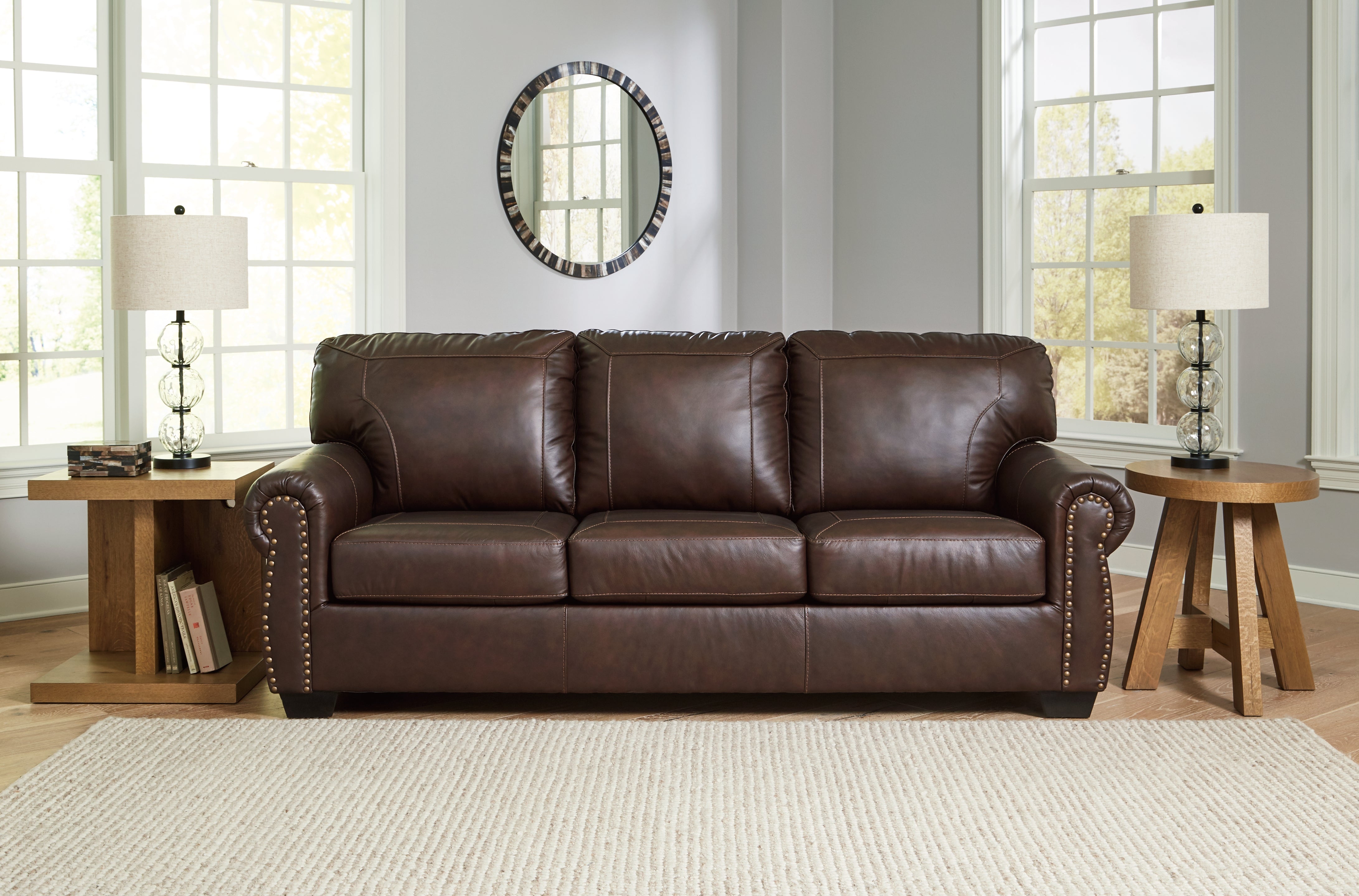 Prime Furniture - Ashley Furniture - Colleton Living Room - Sofa / Dark Brown - 5210738
