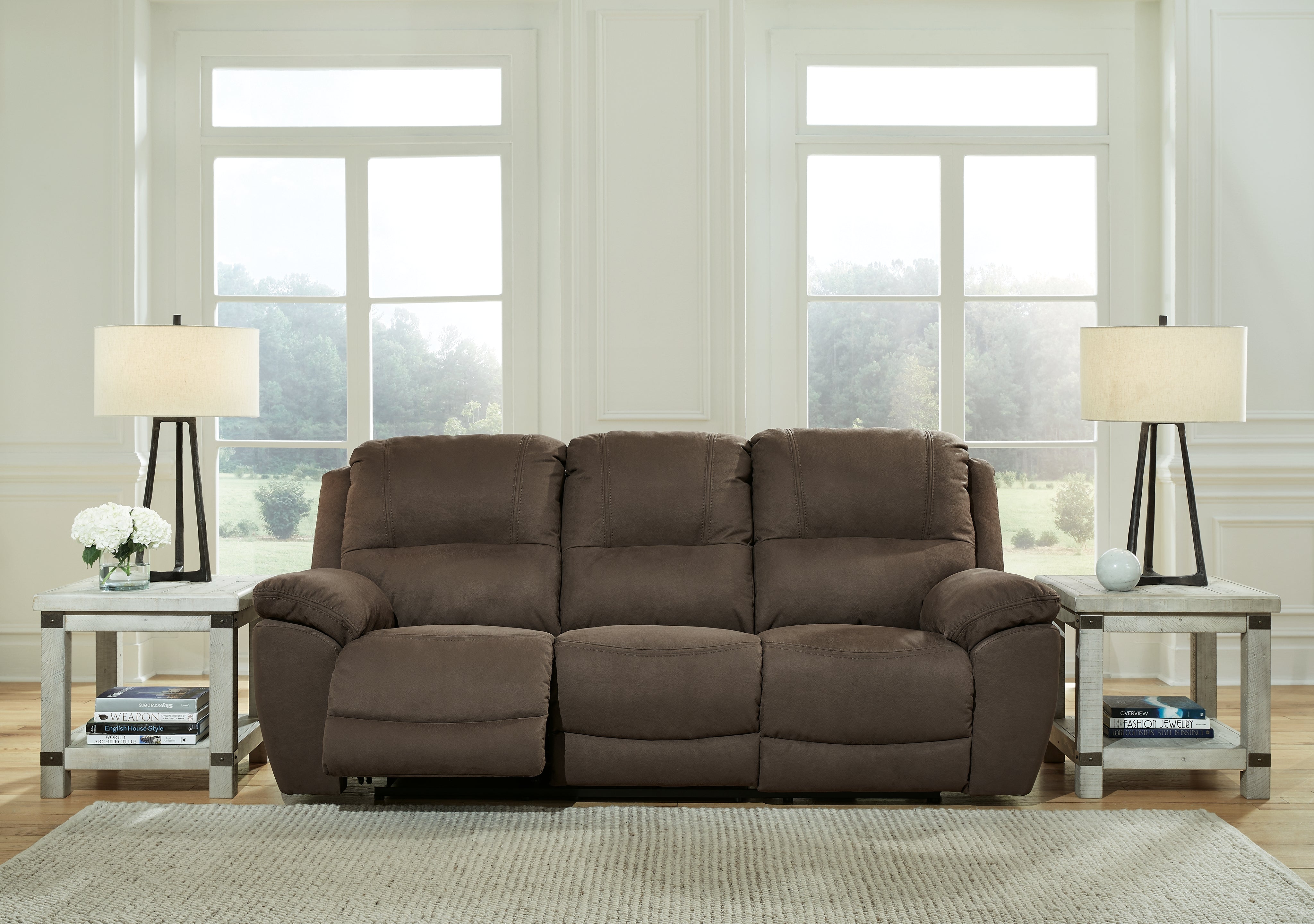 Prime Furniture - Ashley Furniture - Next-Gen Gaucho Living Room - Reclining Sofa / Espresso - 5420488