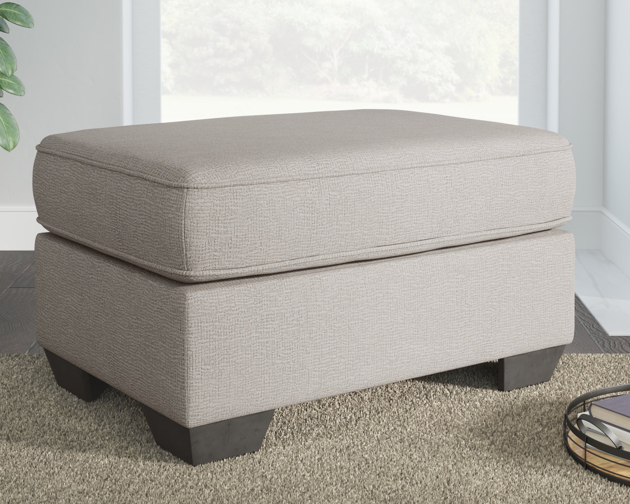 Prime Furniture - Ashley Furniture - Greaves Living Room - Ottoman / Stone - 5510414