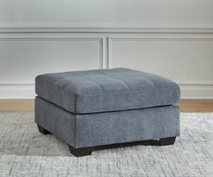 Prime Furniture - Ashley Furniture - Marleton Living Room - Oversized Accent Ottoman / Denim - 5530308