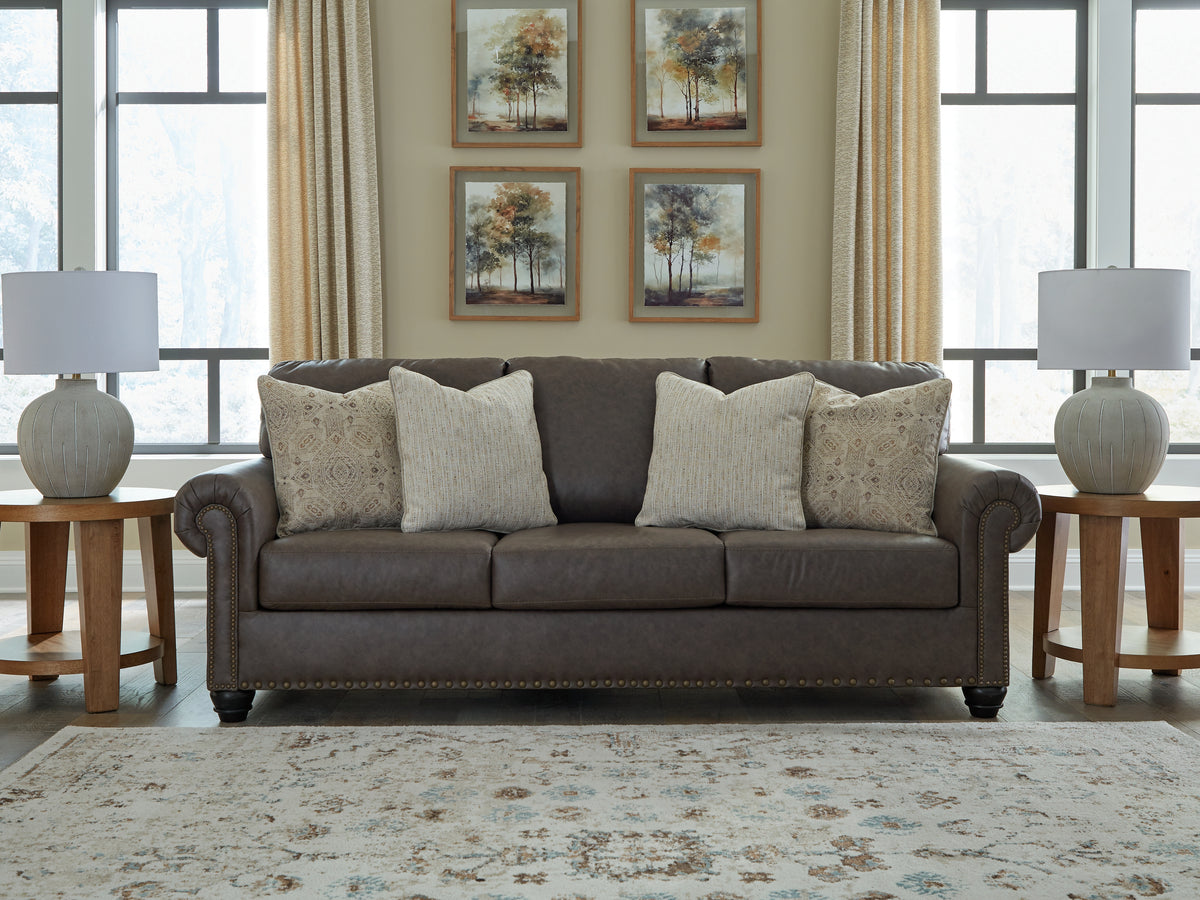 Prime Furniture - Ashley Furniture - Roxmere Living Room - Sofa / Umber - 5550338