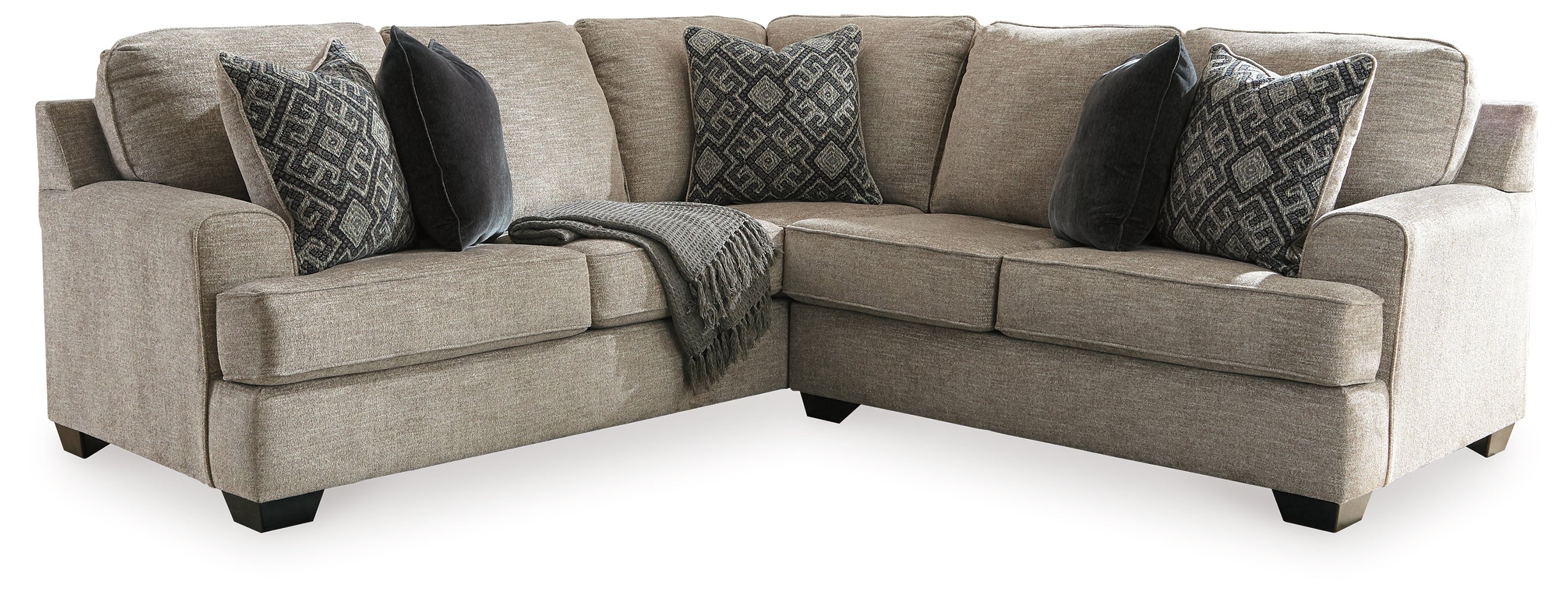 Prime Furniture - Ashley Furniture - Bovarian Sectional - LAF 2-Piece Sectional / Stone - 56103S3