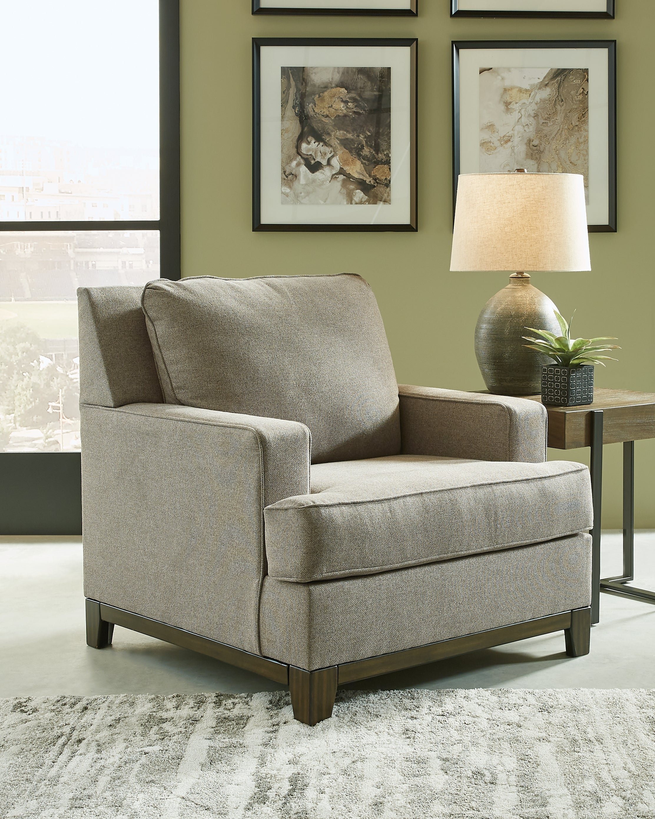 Prime Furniture - Ashley Furniture - Kaywood Living Room - Chair / Granite - 5630320