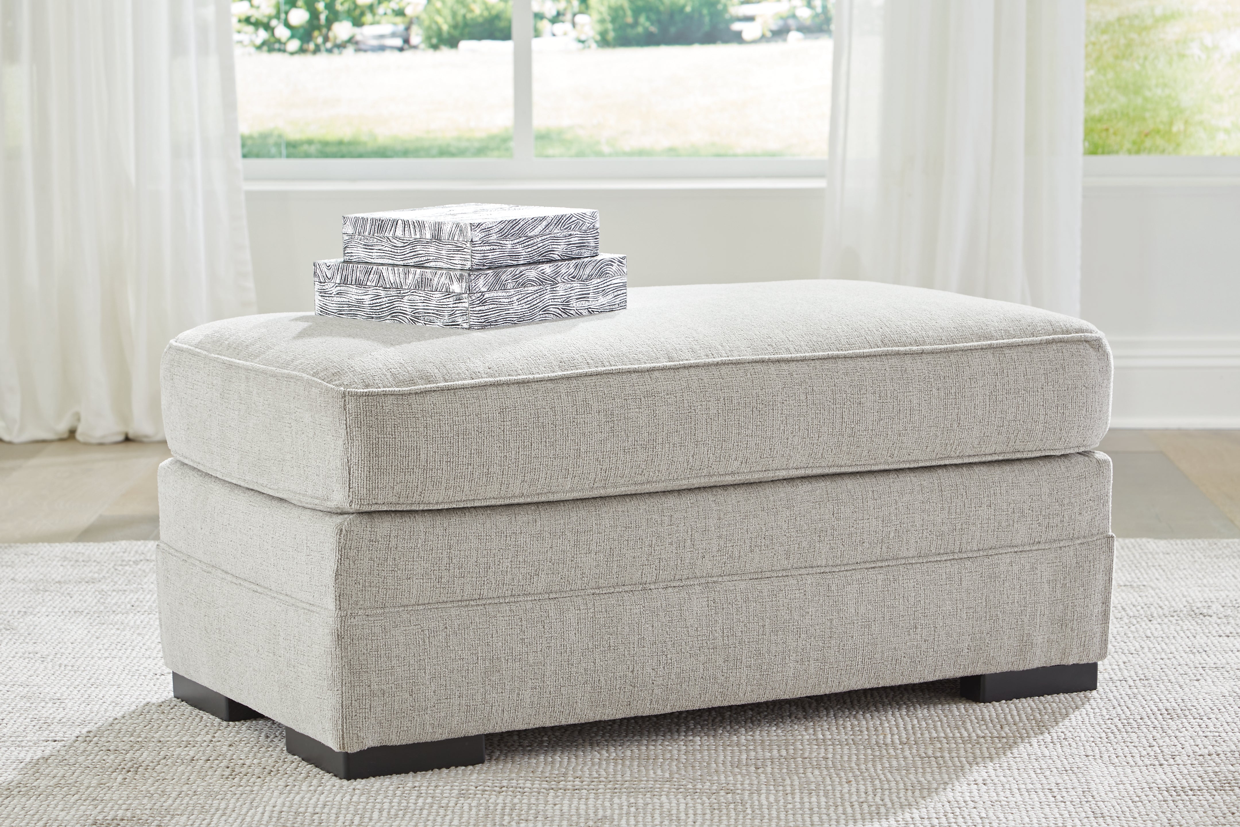 Prime Furniture - Ashley Furniture - Eastonbridge Living Room - Ottoman / Shadow - 5660314
