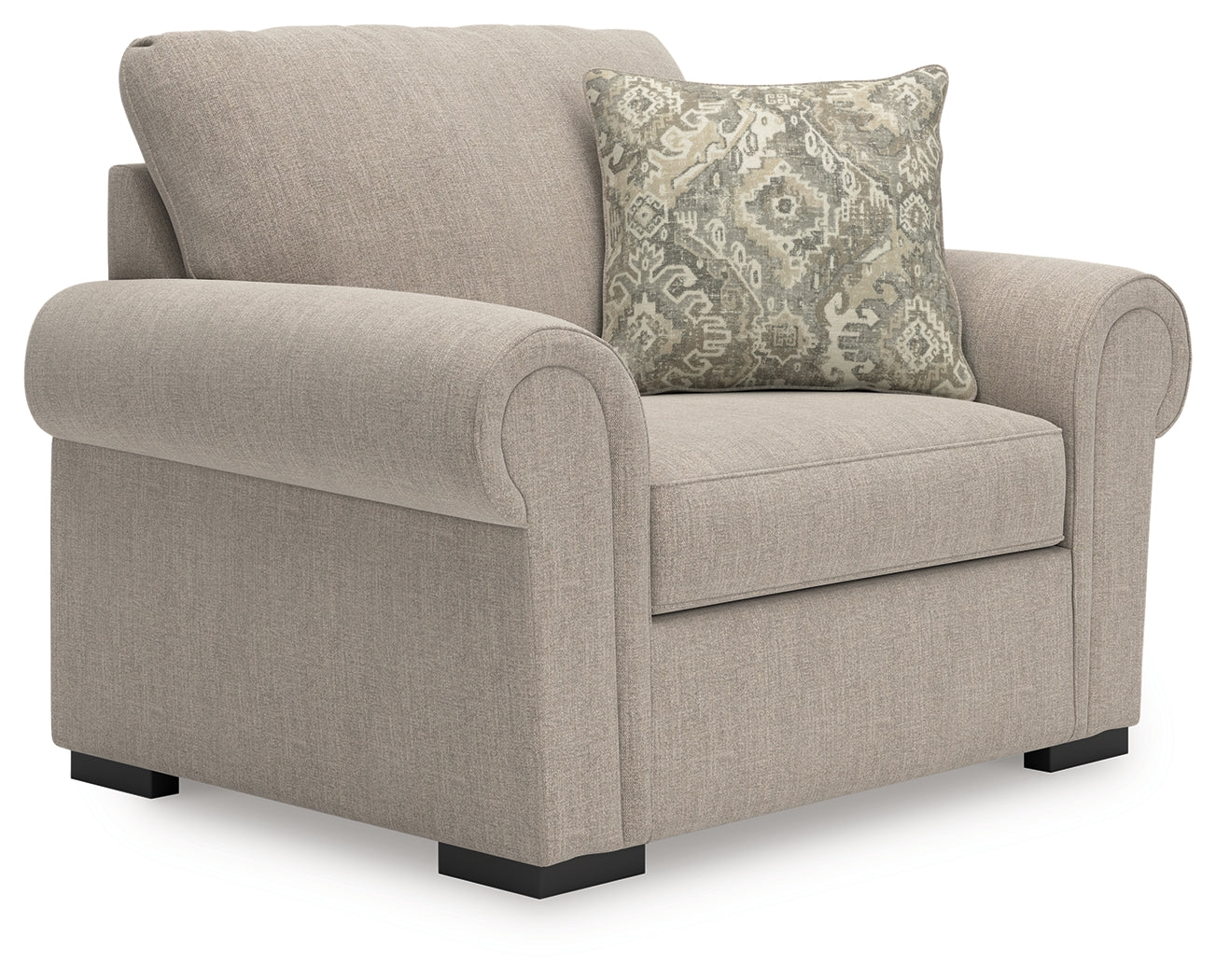 Prime Furniture - Ashley Furniture - Sararose Living Room - Chair and a Half / Heather - 5710223