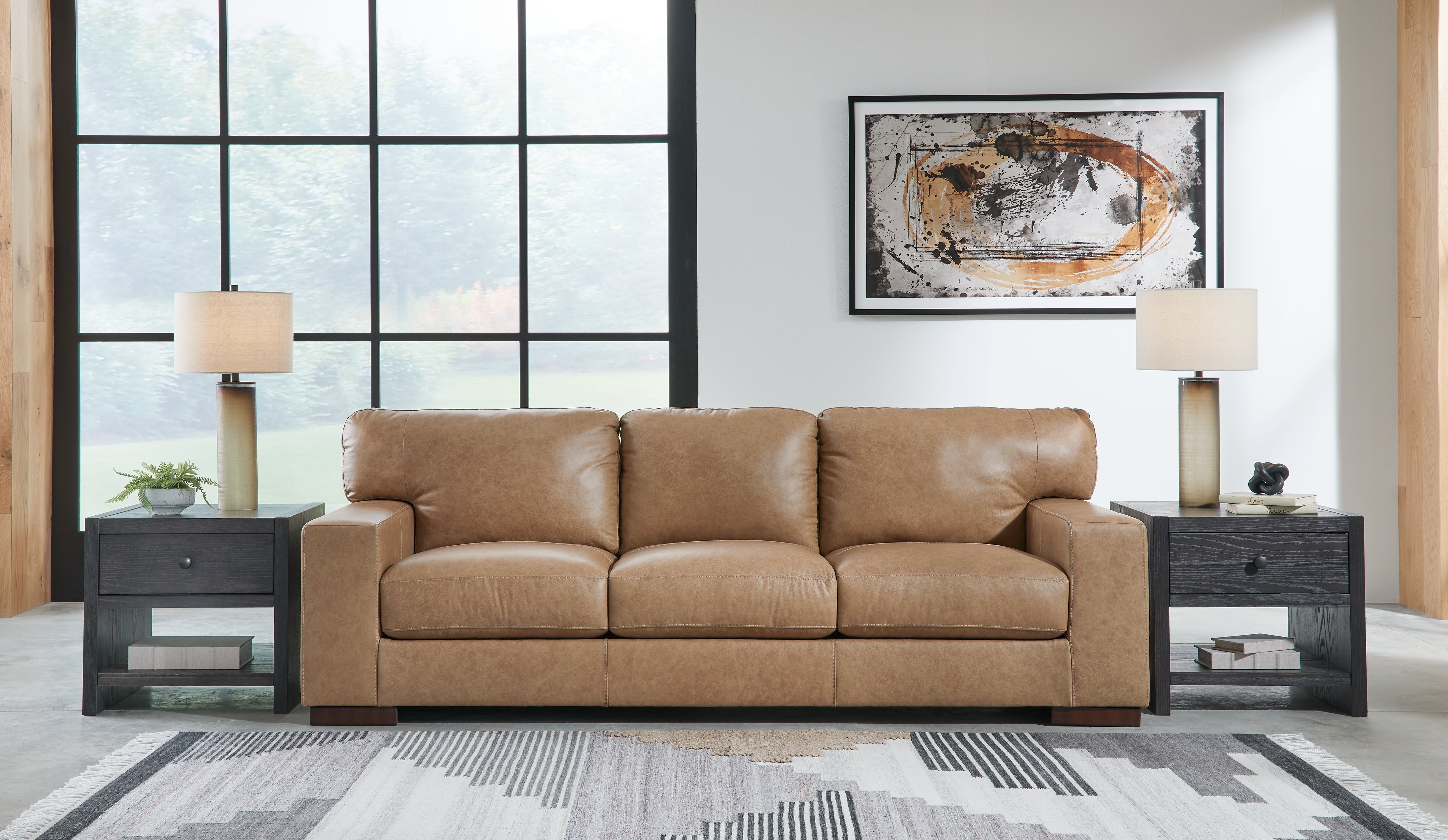 Prime Furniture - Ashley Furniture - Lombardia Living Room - Loveseat / Tumbleweed - 5730235