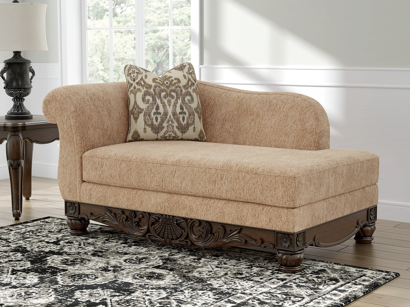 Prime Furniture - Ashley Furniture - Chelsworth Living Room - RAF Corner Chaise / Golden - PC5790516