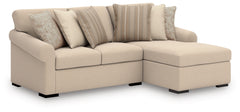 Prime Furniture - Ashley Furniture - LadyMae Sectional - 2-Piece Sectional with Chaise / Twill - 59404S2