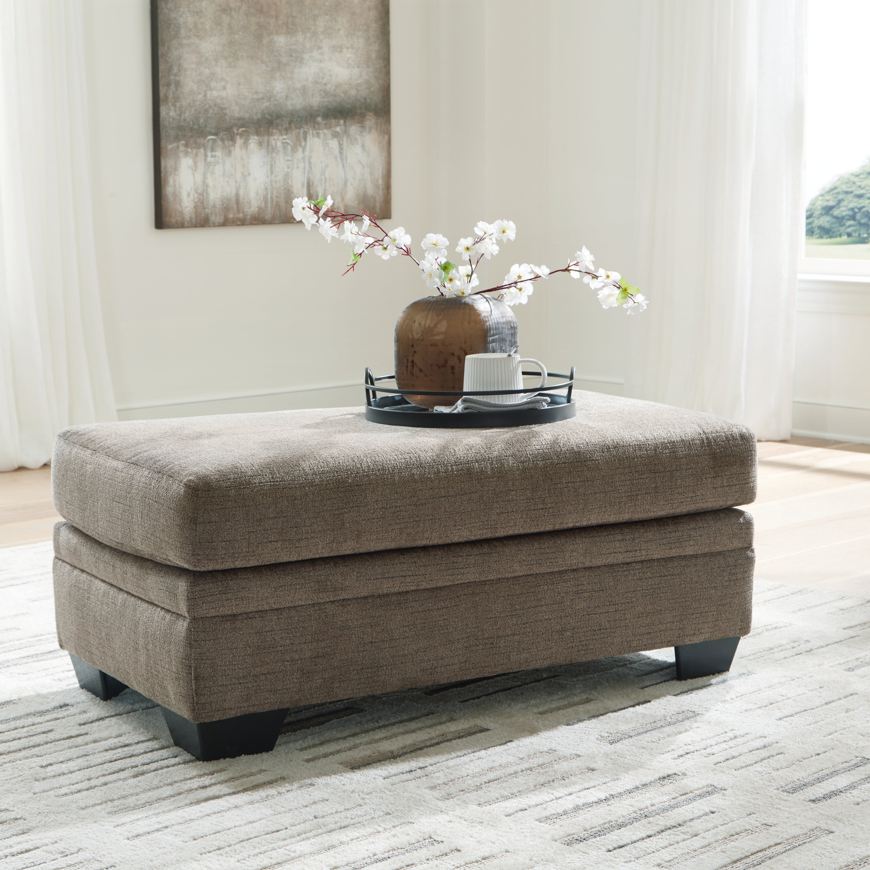 Prime Furniture - Ashley Furniture - Stonemeade Living Room - Ottoman / Nutmeg - 5950514