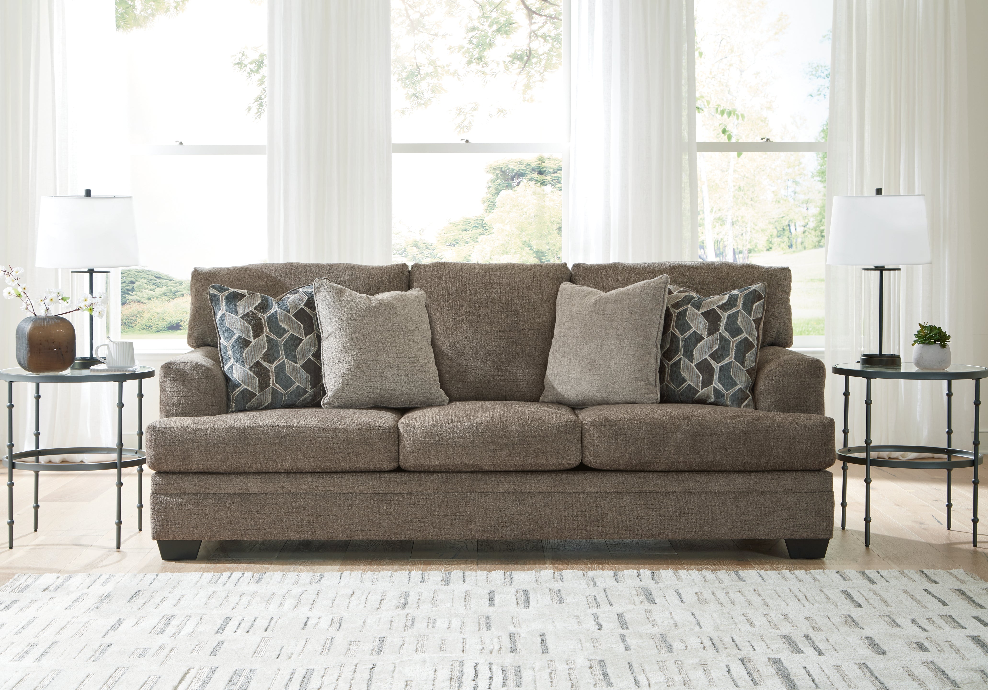Prime Furniture - Ashley Furniture - Stonemeade Living Room - Sofa / Nutmeg - 5950538