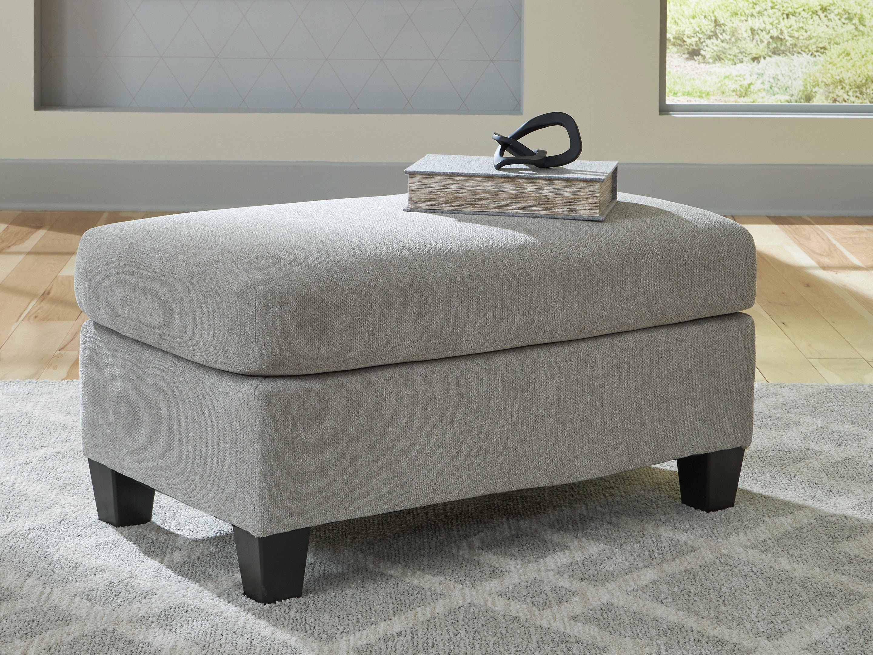 Prime Furniture - Ashley Furniture - Willarae Living Room - Ottoman / Taupe - 5980314