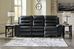 Prime Furniture - Ashley Furniture - Warlin Living Room - PWR Recliner/ADJ Headrest / Black - 6110513
