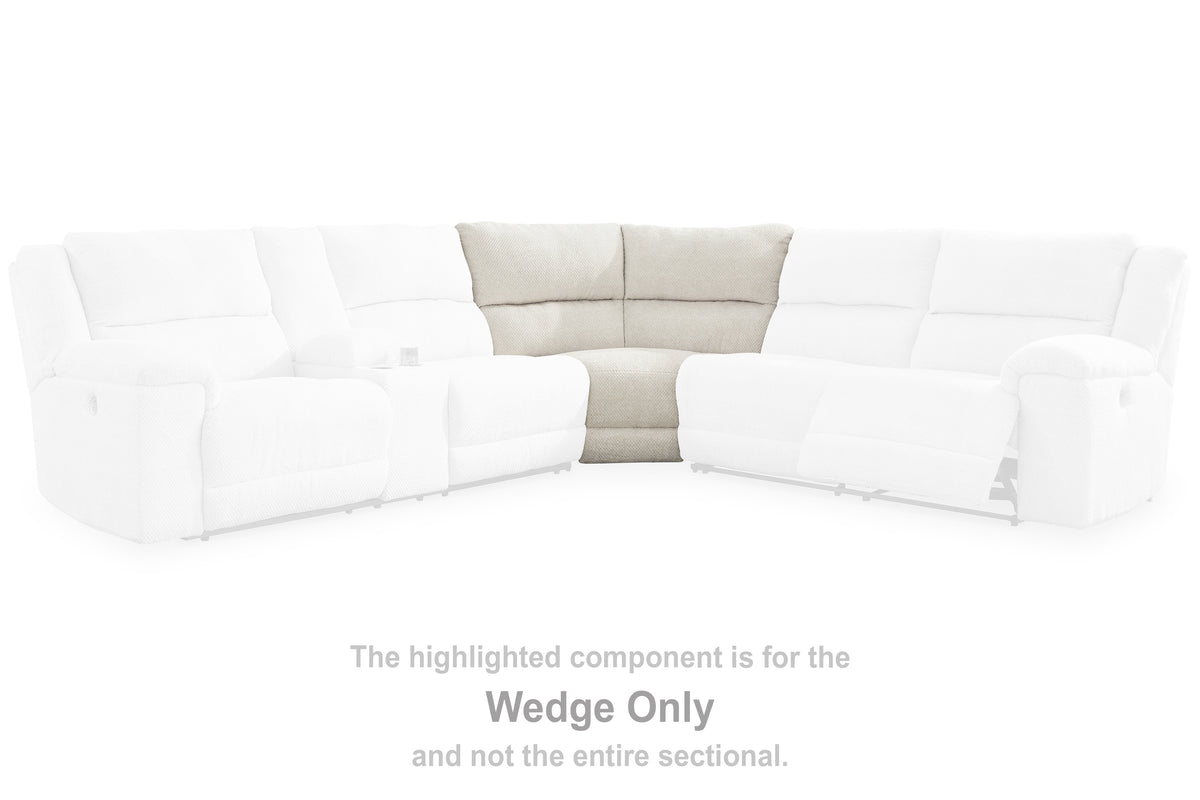 Prime Furniture - Ashley Furniture - Keensburg Sectional - LAF DBL REC PWR CON Loveseat / Linen - 6180701