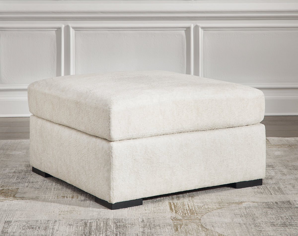 Prime Furniture - Ashley Furniture - Chessington Living Room - Oversized Accent Ottoman / Ivory - 6190408