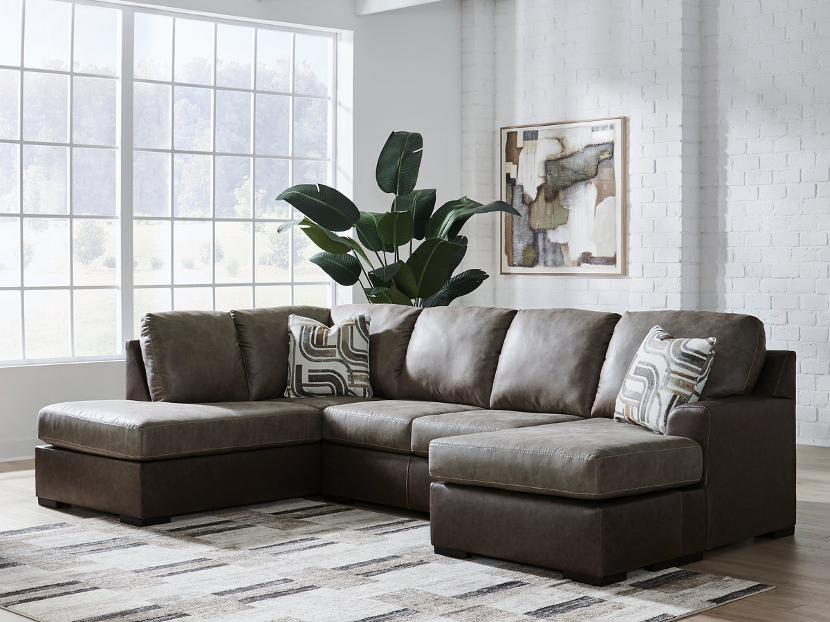 Prime Furniture - Ashley Furniture - Castille Way Sectional - RAF 2-Piece Sectional with Chaise - PC62703S1