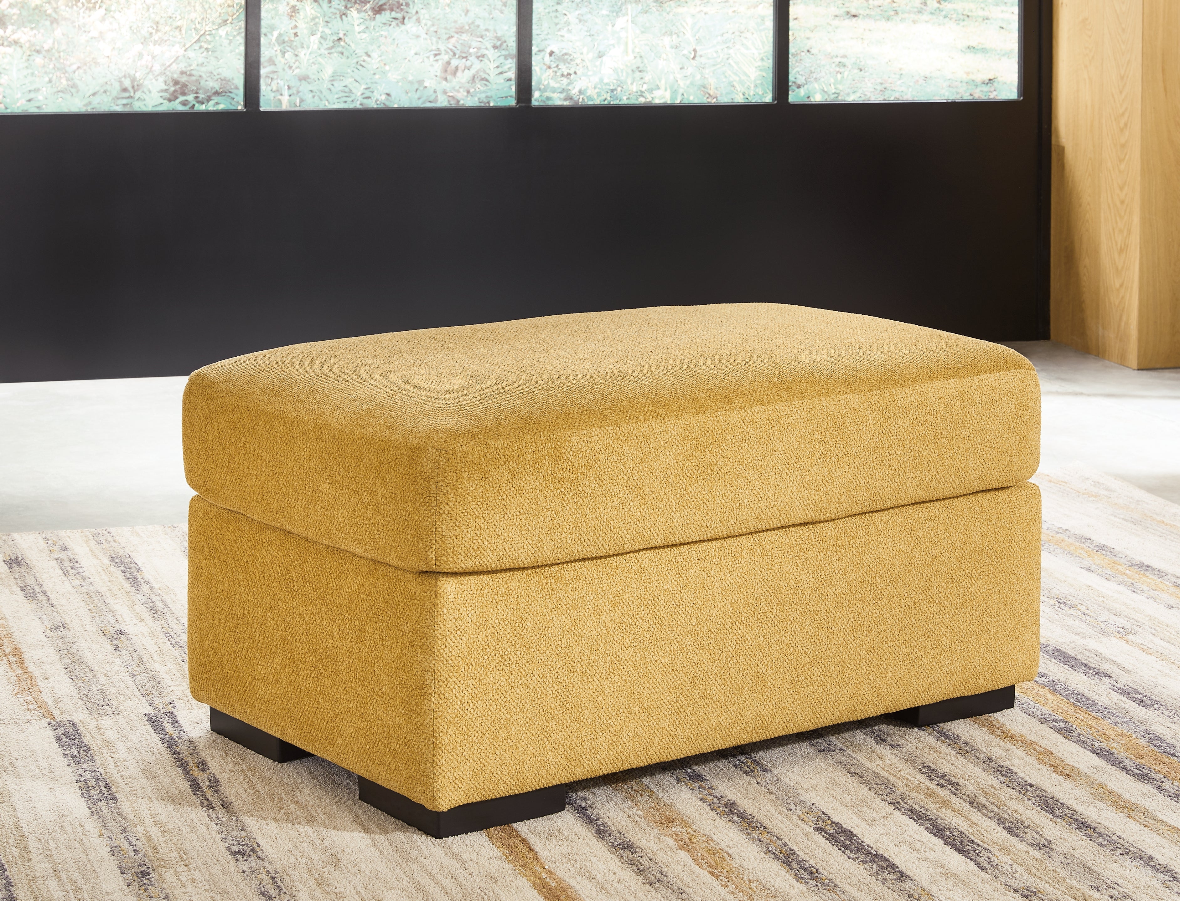 Prime Furniture - Ashley Furniture - Keerwick Living Room - Ottoman / Sunflower - 6750614