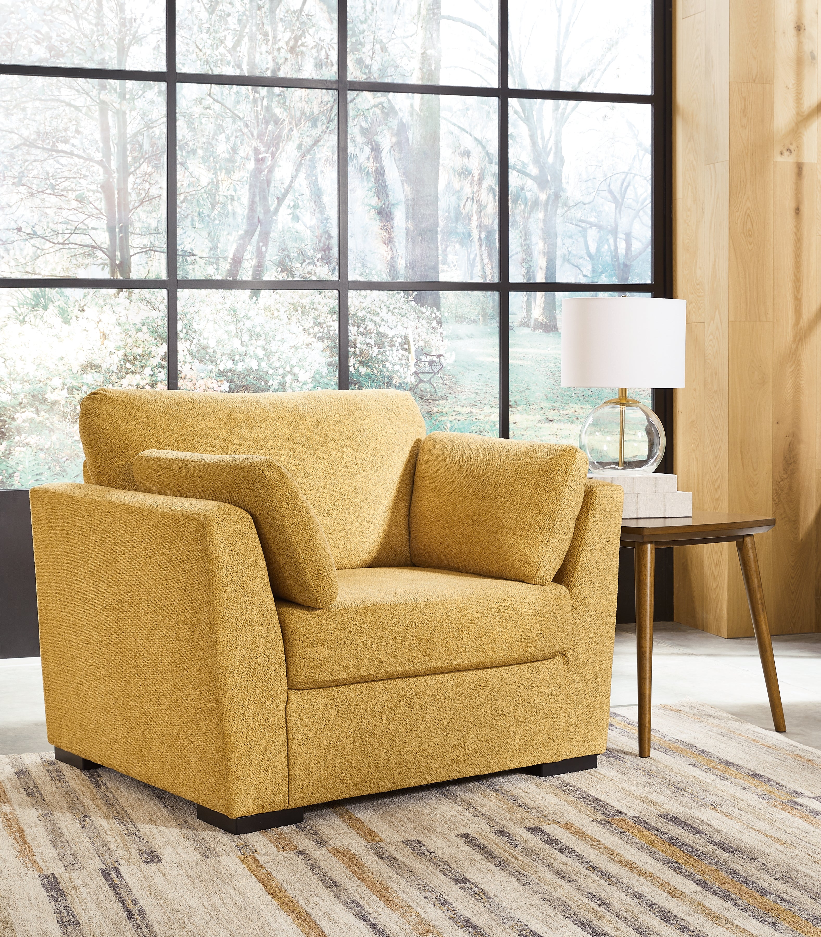 Prime Furniture - Ashley Furniture - Keerwick Living Room - Chair and a Half / Sunflower - 6750623