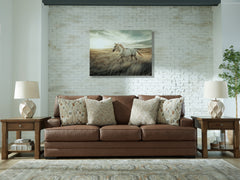 Prime Furniture - Ashley Furniture - VillaCourt Living Room - Ottoman / Caramel - 7490914