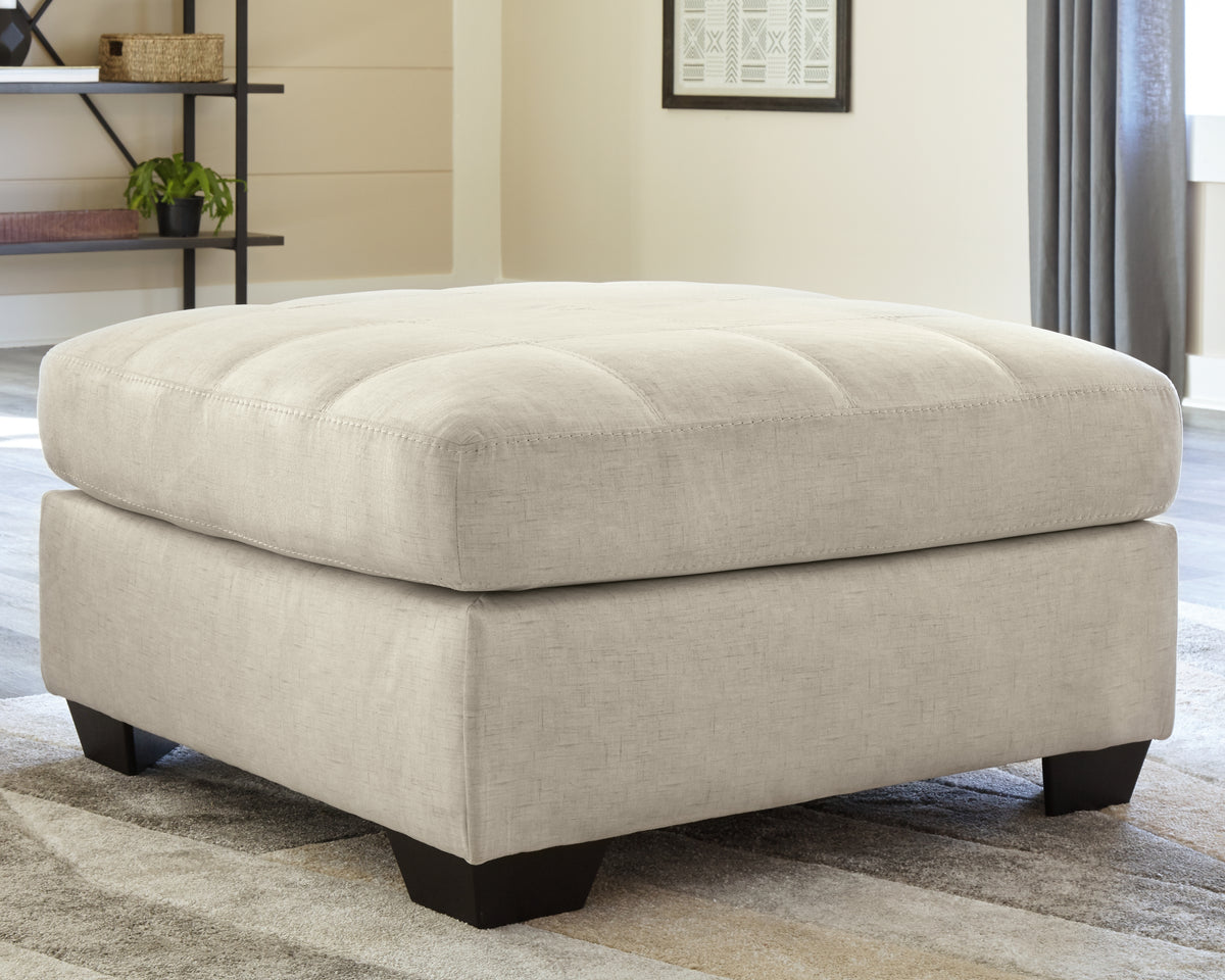 Prime Furniture - Ashley Furniture - Falkirk Living Room - Oversized Accent Ottoman / Parchment - 8080608