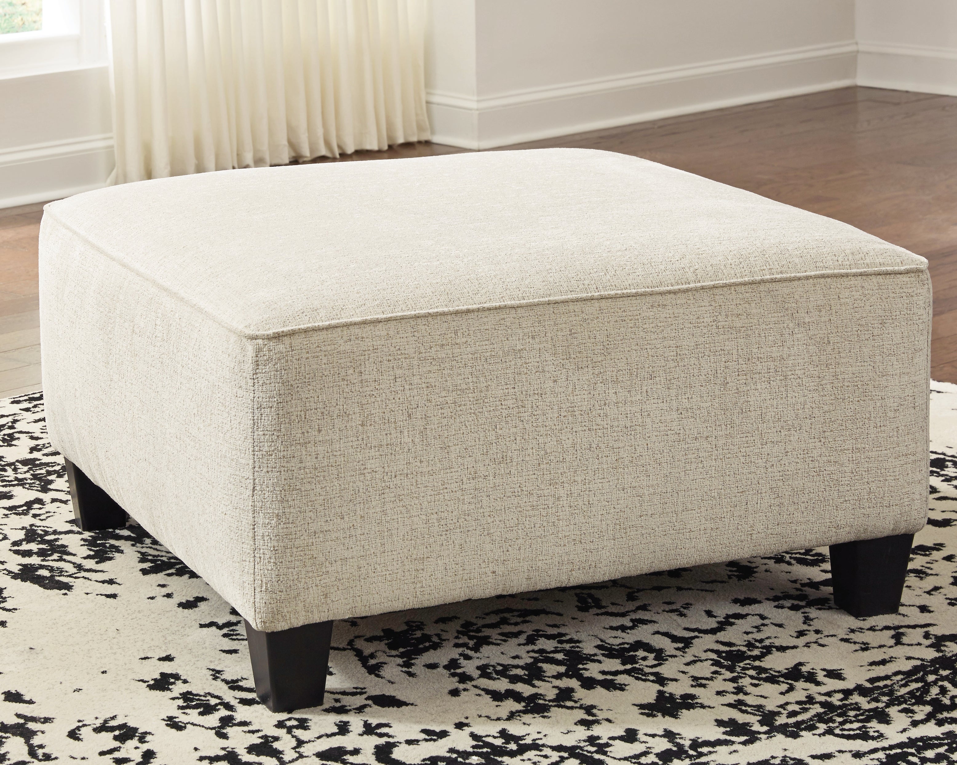 Prime Furniture - Ashley Furniture - Abinger Living Room - Oversized Accent Ottoman / Natural - 8390408