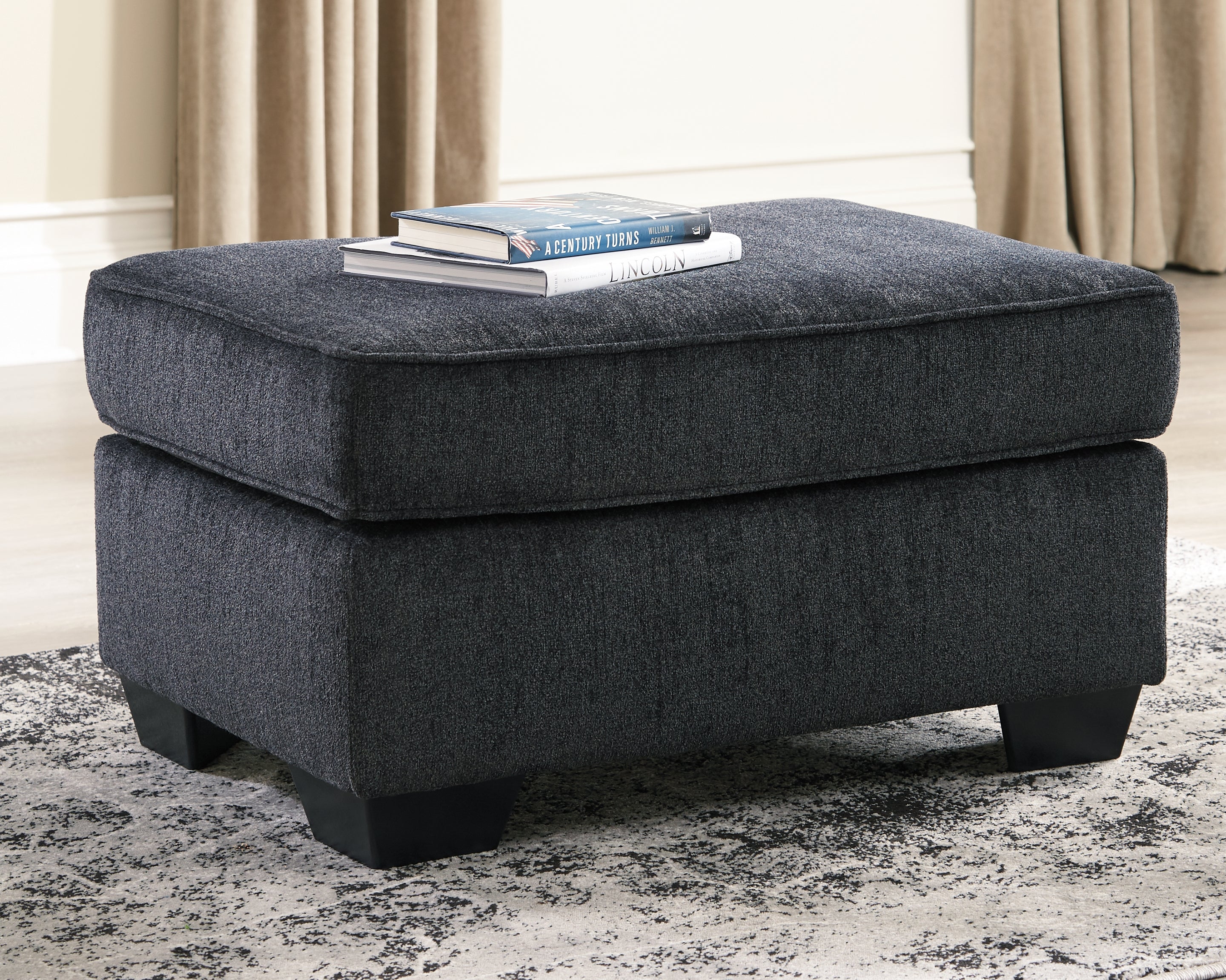 Prime Furniture - Ashley Furniture - Altari Living Room - Ottoman / Slate - 8721314