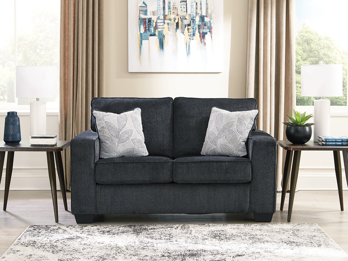 Prime Furniture - Ashley Furniture - Altari Living Room - Loveseat / Slate - 8721335
