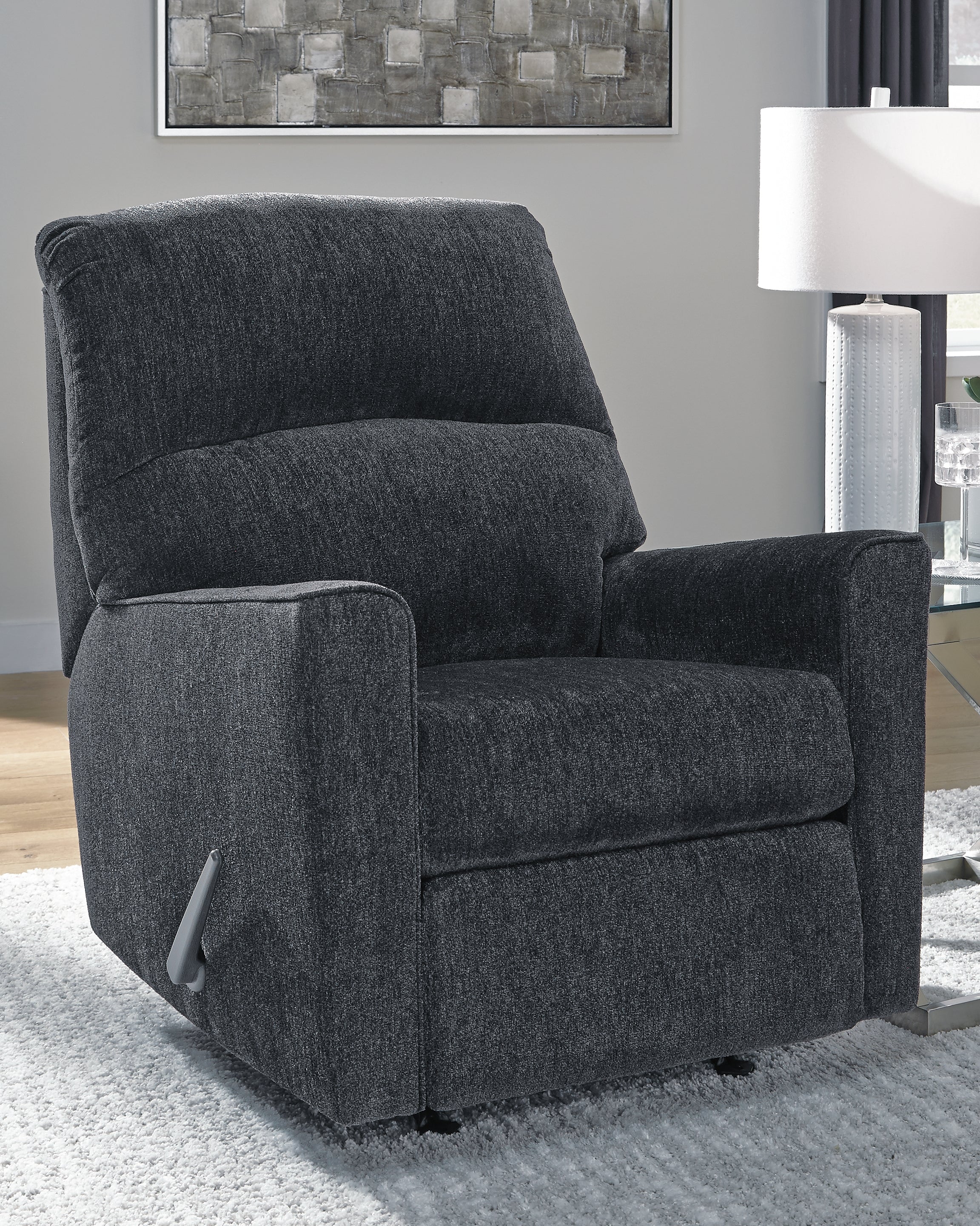 Prime Furniture - Ashley Furniture - Altari Living Room - Rocker Recliner / Slate - 8721325