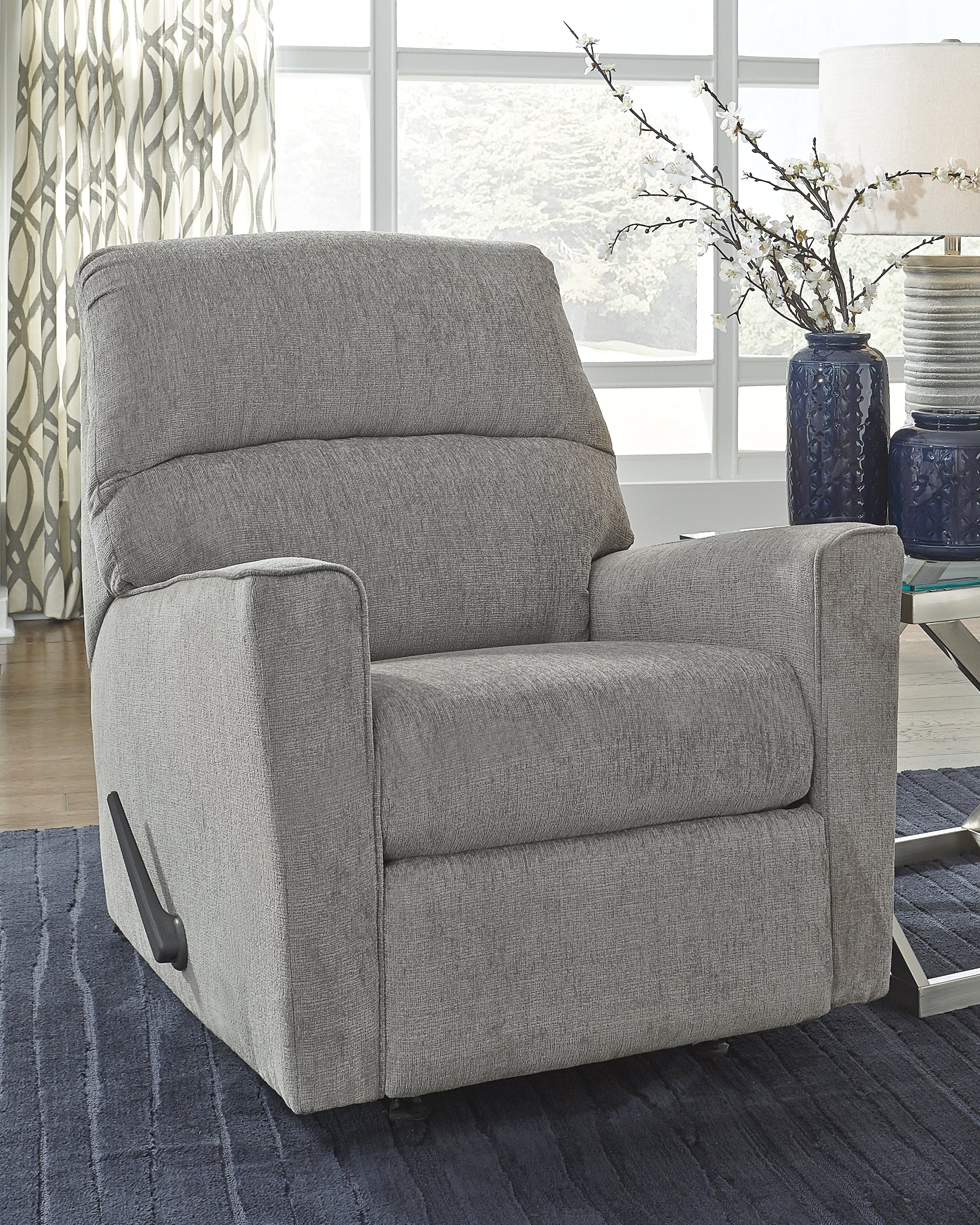 Prime Furniture - Ashley Furniture - Altari Living Room - Rocker Recliner / Alloy - 8721425