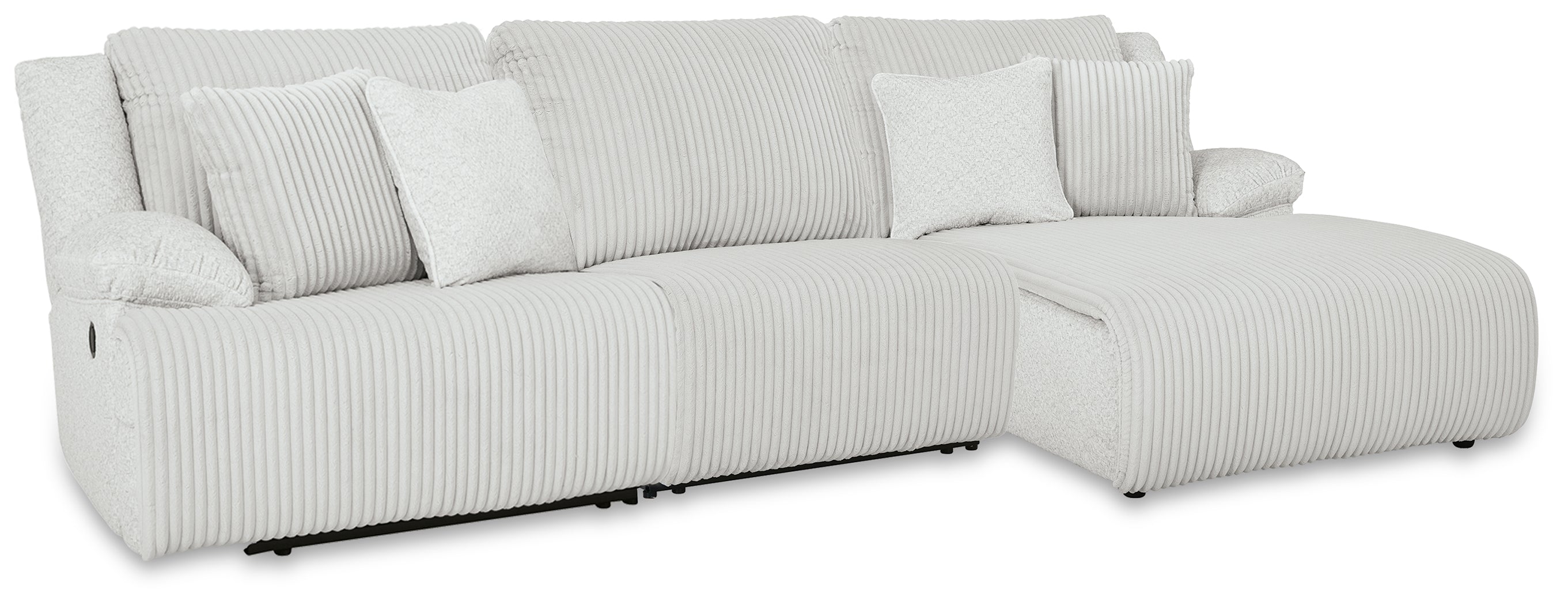 Prime Furniture - Ashley Furniture - Top Tier Sectional - 3-Piece Sectional Chofa / Alloy - 92706S10