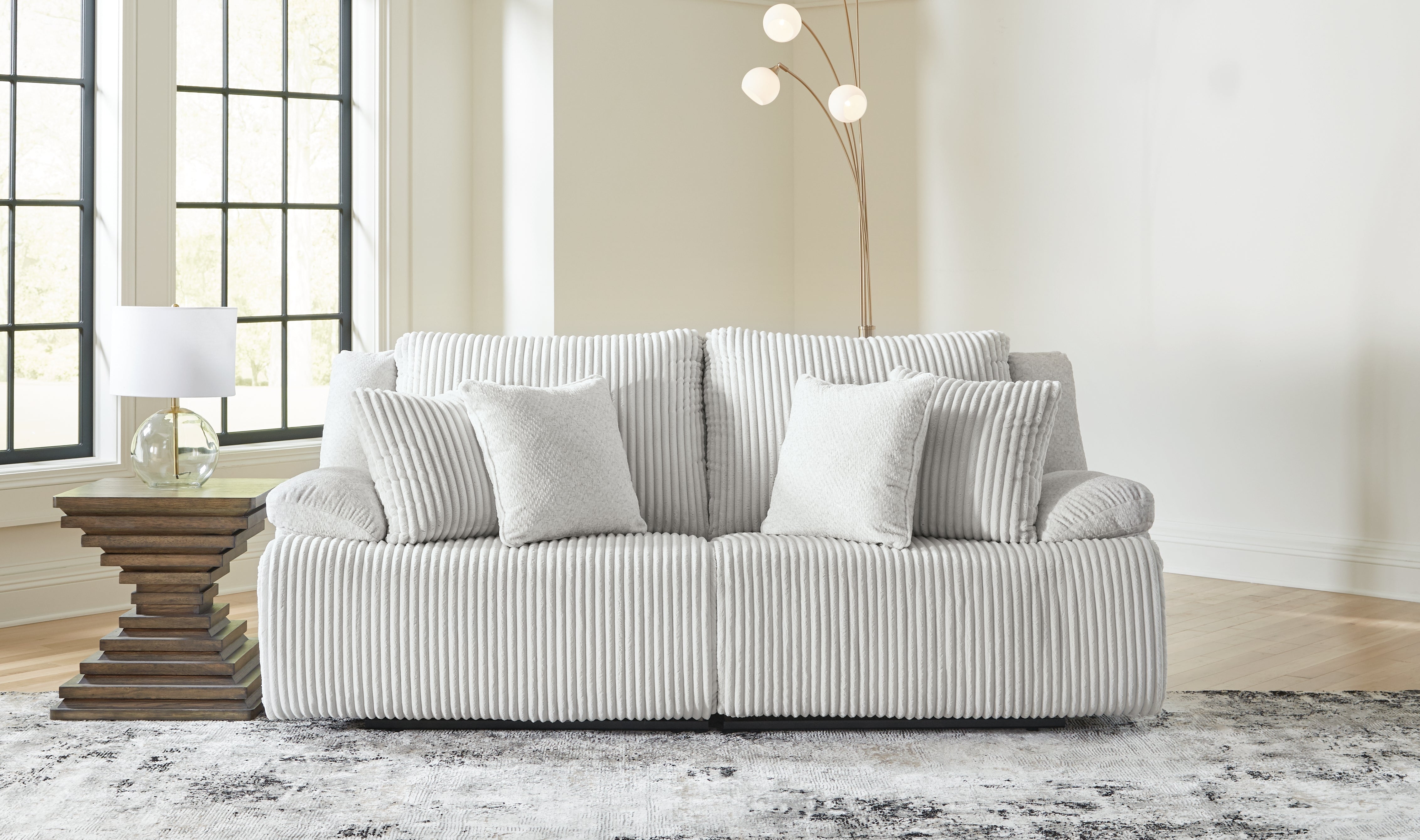 Prime Furniture - Ashley Furniture - Top Tier Sectional - 2-Piece Sectional Loveseat / Alloy - 92706S9