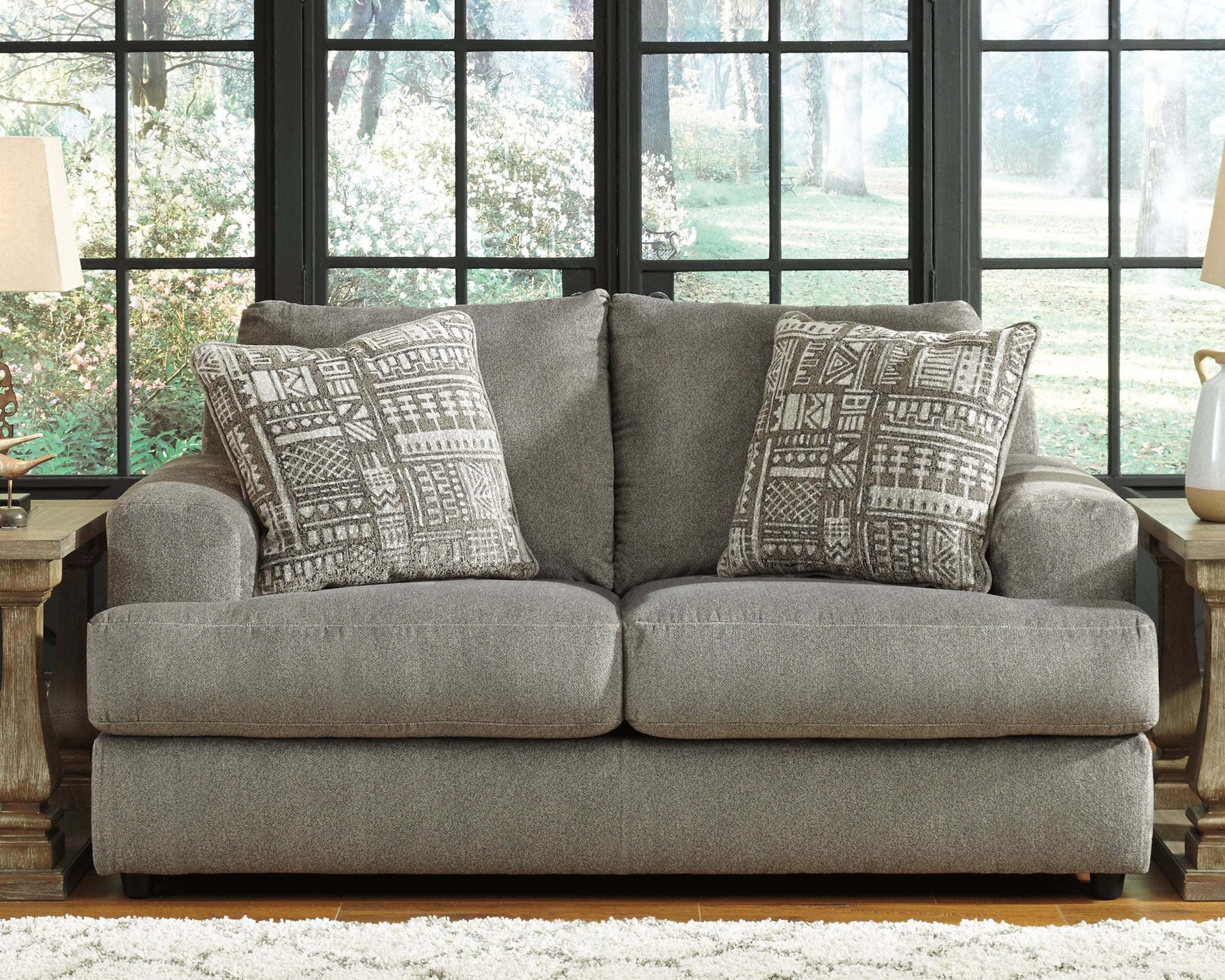 Prime Furniture - Ashley Furniture - Soletren Living Room - Queen Sofa Sleeper / Stone - 9510439