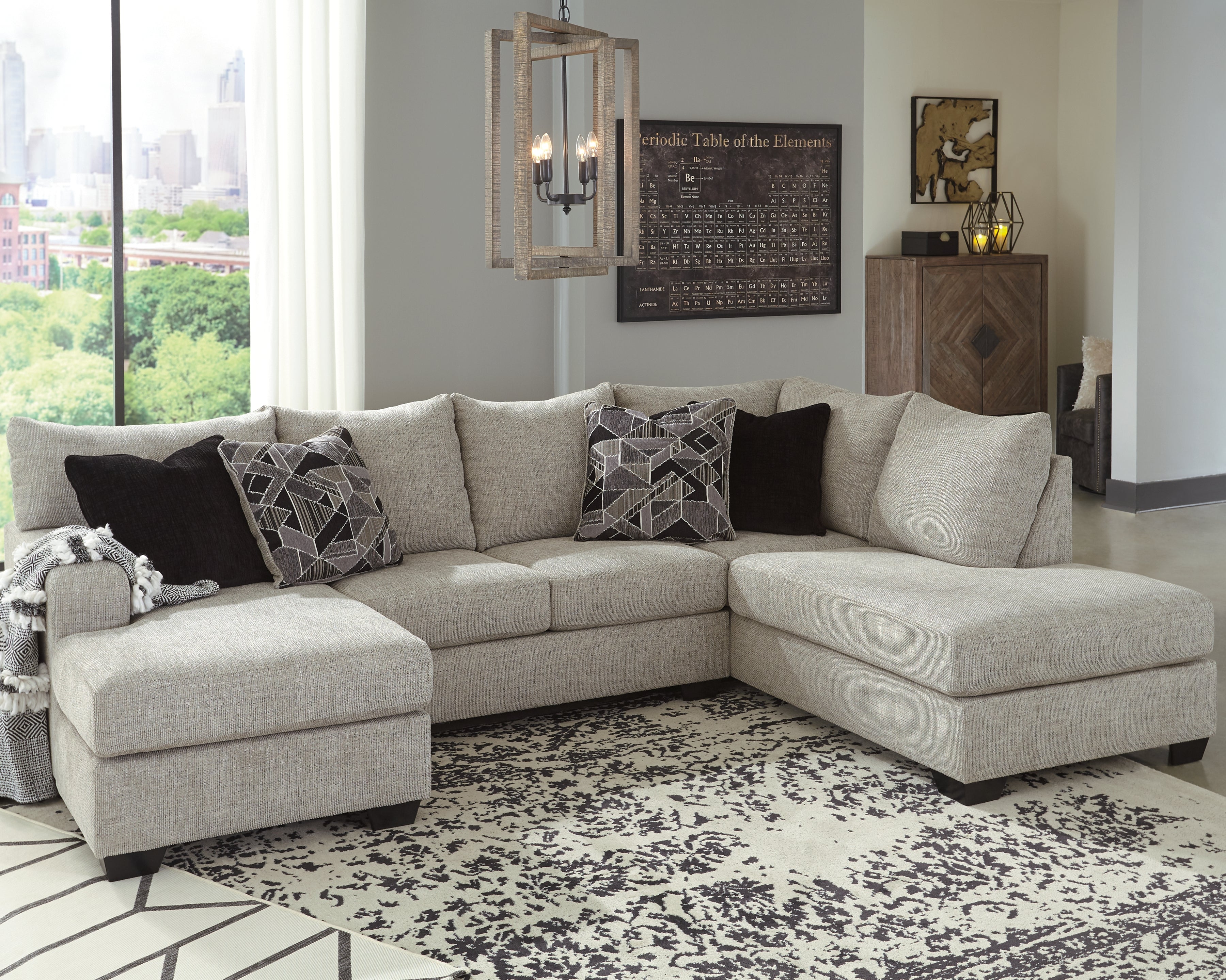 Prime Furniture - Ashley Furniture - Megginson Sectional - LAF 2-Piece Sectional with Chaise / Storm - 96006S1
