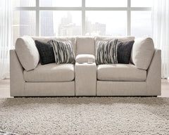 Prime Furniture - Ashley Furniture - Kellway Sectional - 3-Piece Sectional Loveseat / Bisque - 98707S8