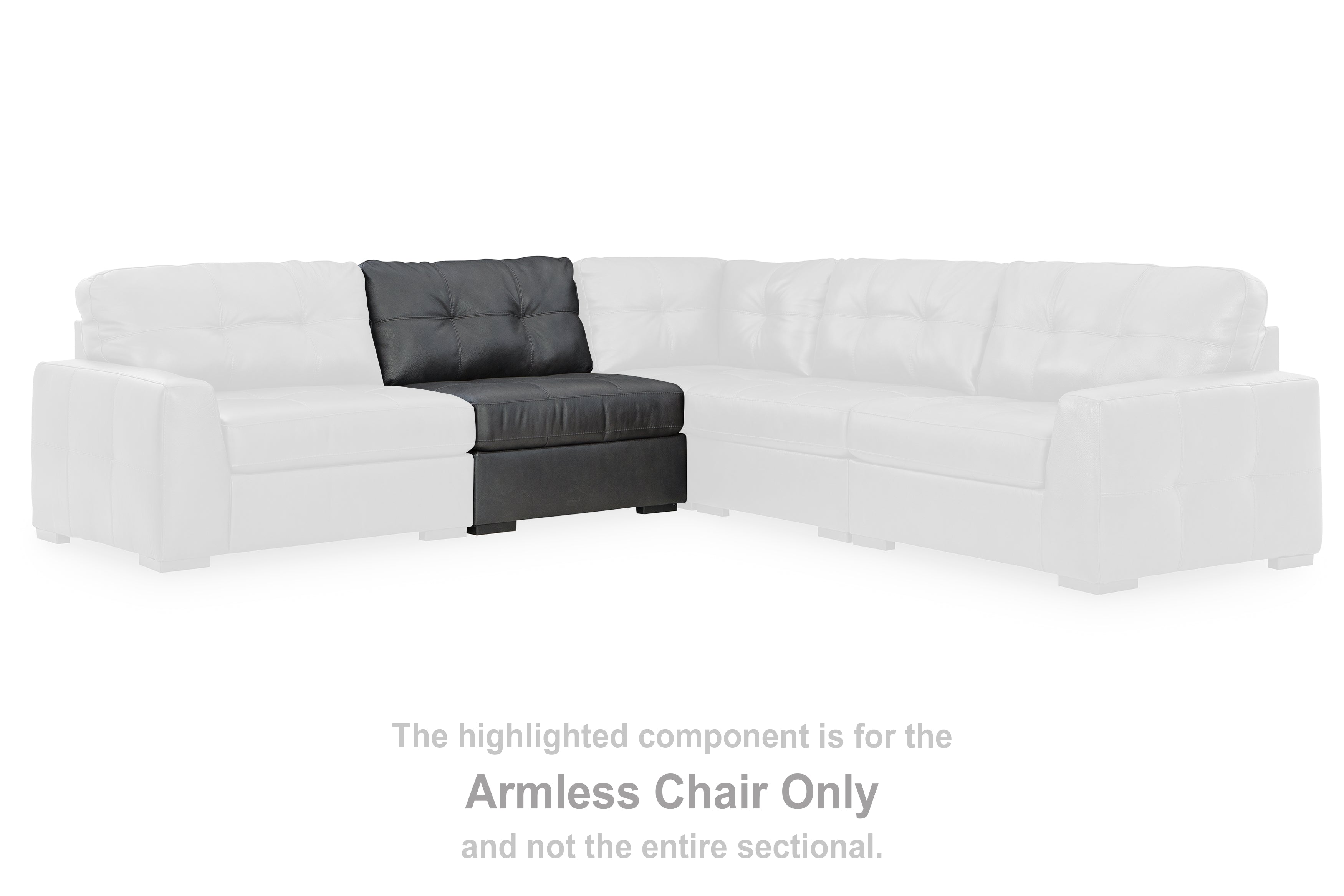 Prime Furniture - Ashley Furniture - Brindley Pier Sectional - RAF 6-Piece Sectional / Fog - 99503S5