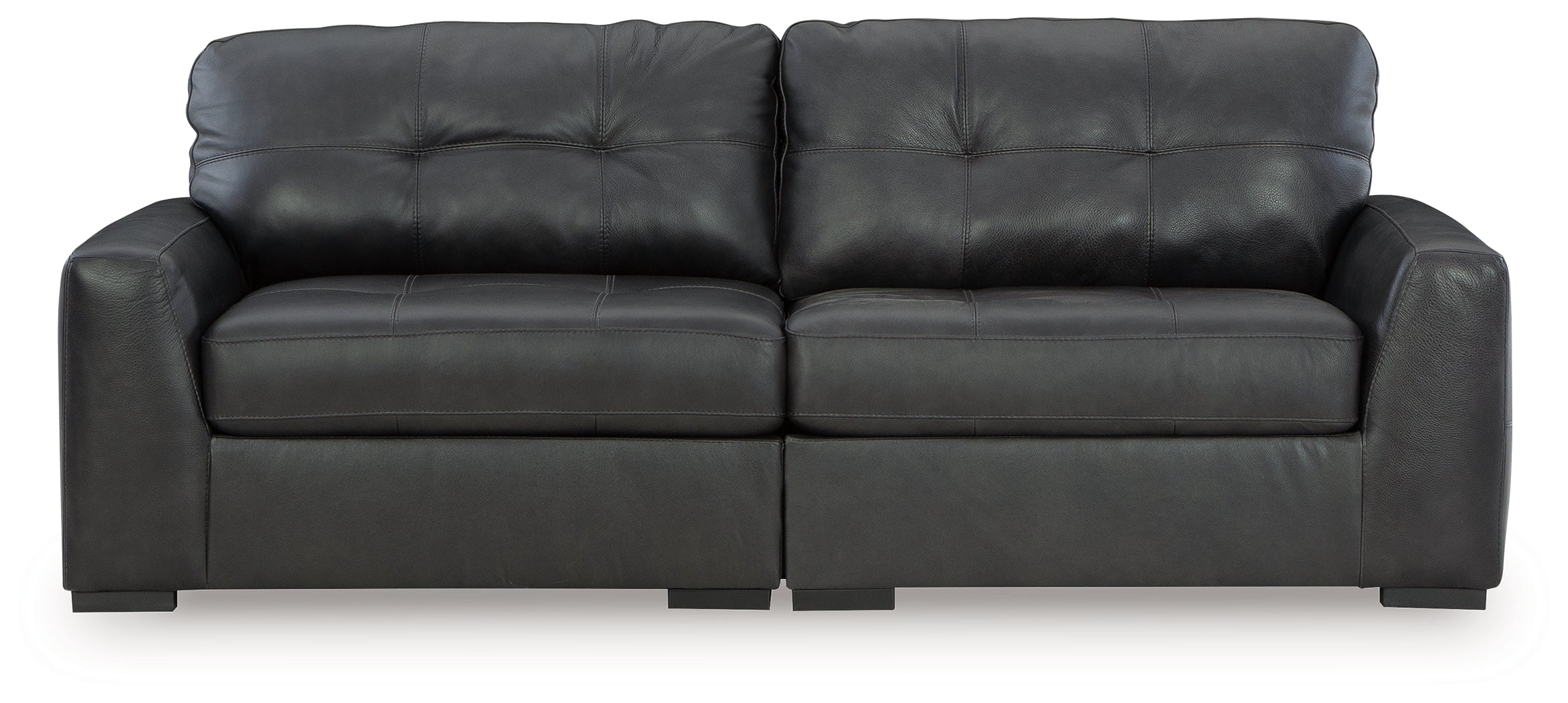 Prime Furniture - Ashley Furniture - Brindley Pier Sectional - RAF 2-Piece Sectional Loveseat / Fog - 99503S1