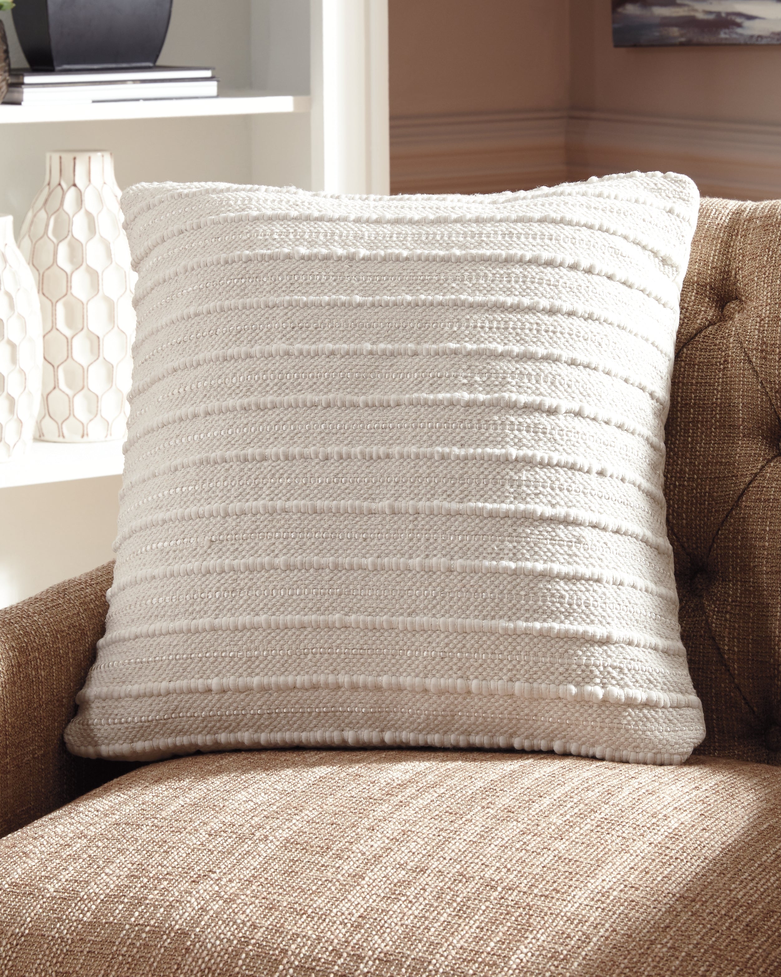 Prime Furniture - Ashley Furniture - Theban Pillows - Pillow (4/CS) / Cream - A1000454