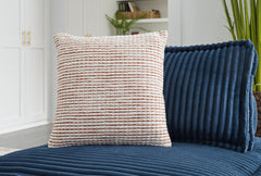 Prime Furniture - Ashley Furniture - Nashlin Pillows - Pillow / White/Rust - A1001038P