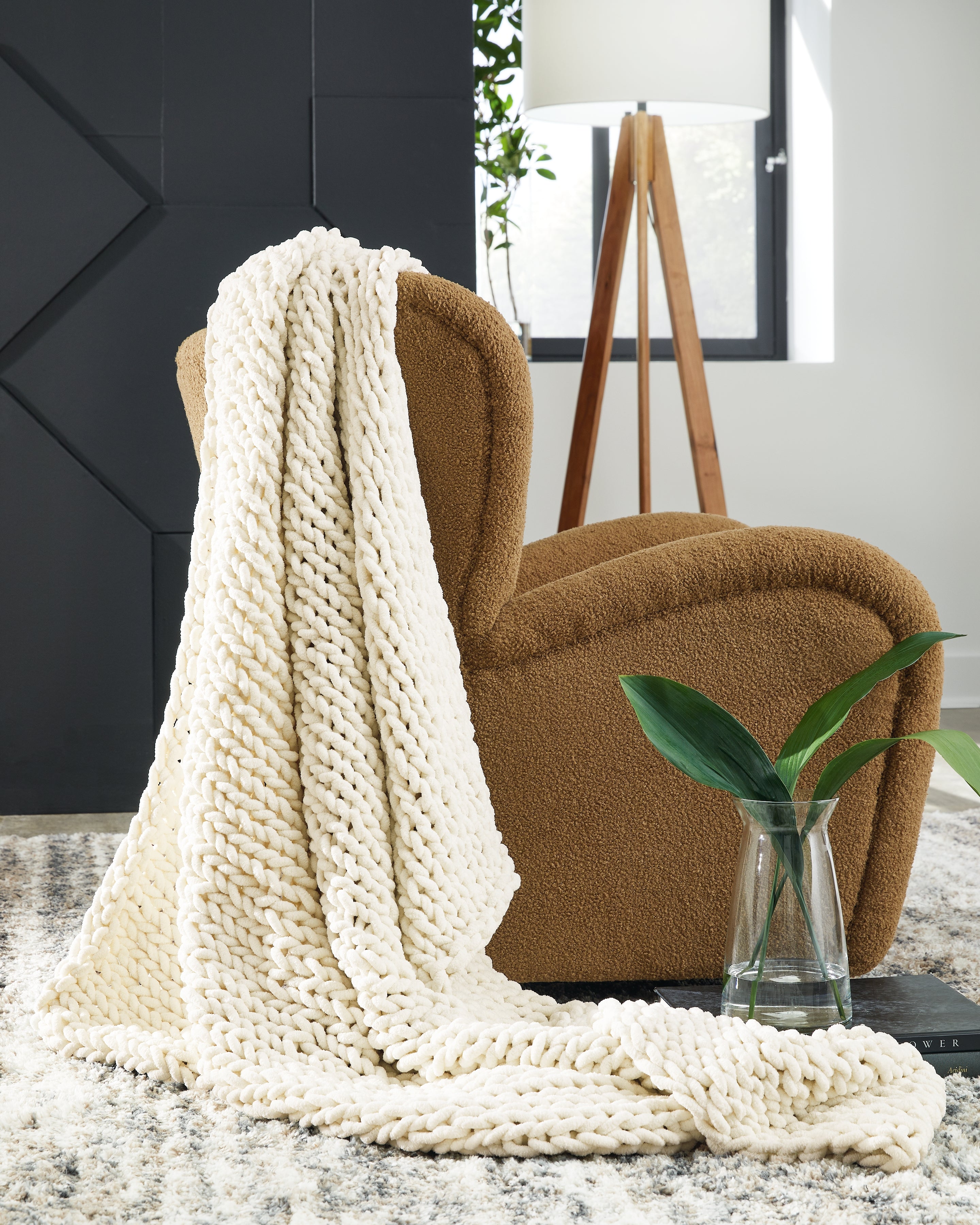 Prime Furniture - Ashley Furniture - Chaddon Throw - Throw / Ivory - A1001060T