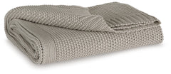 Prime Furniture - Ashley Furniture - Gayelery Throw (Set of 3) - Throw (3/CS) / Gray - A1001085