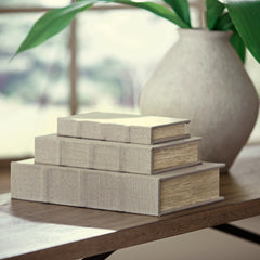 Prime Furniture - Ashley Furniture - Jolina Box (Set of 3) - Box Set (3/CN) / Linen - A2000486