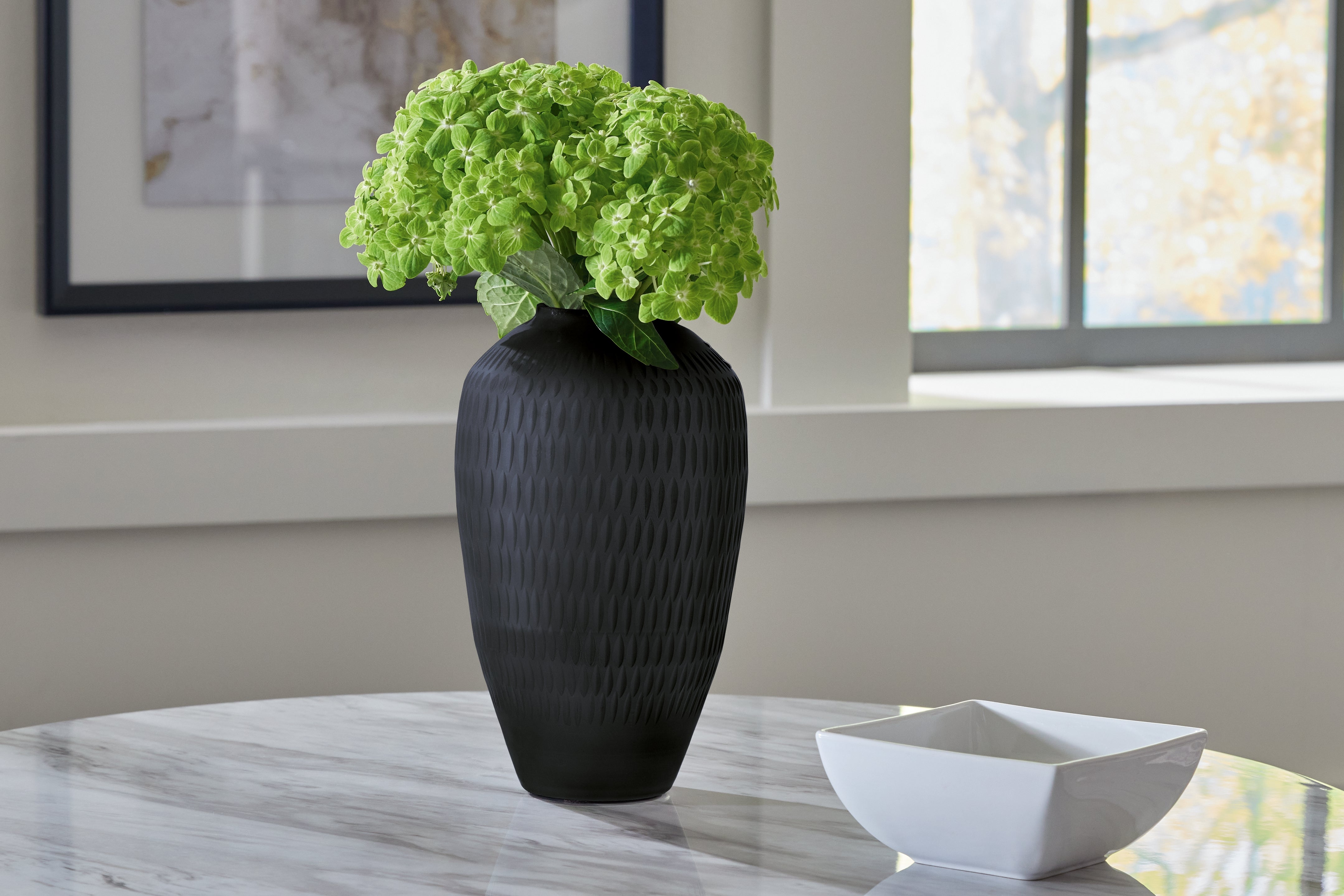 Prime Furniture - Ashley Furniture - Etney Vase - Vase / Slate - A2000509