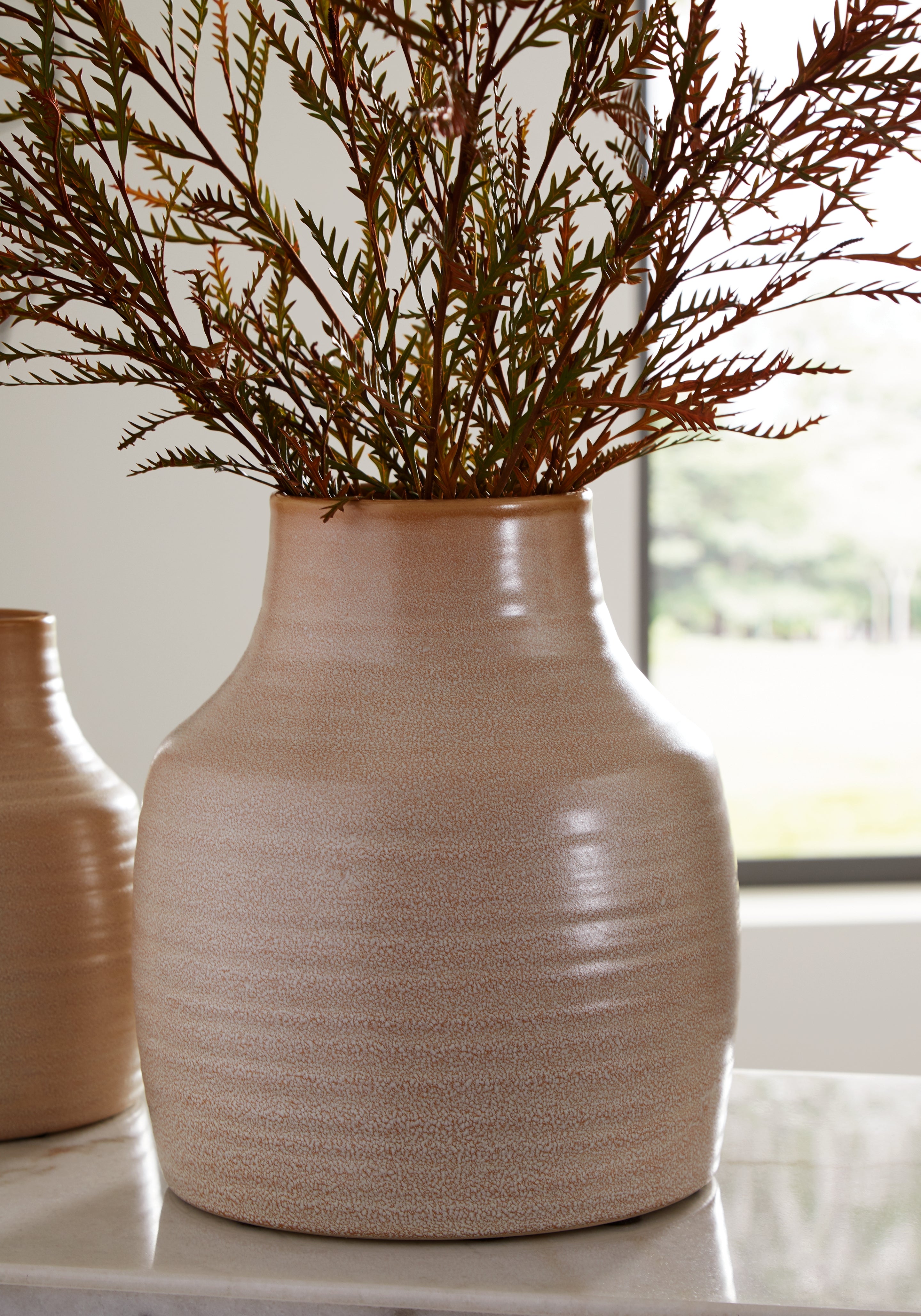 Prime Furniture - Ashley Furniture - Millcott Vase - Vase / Tan - A2000582V