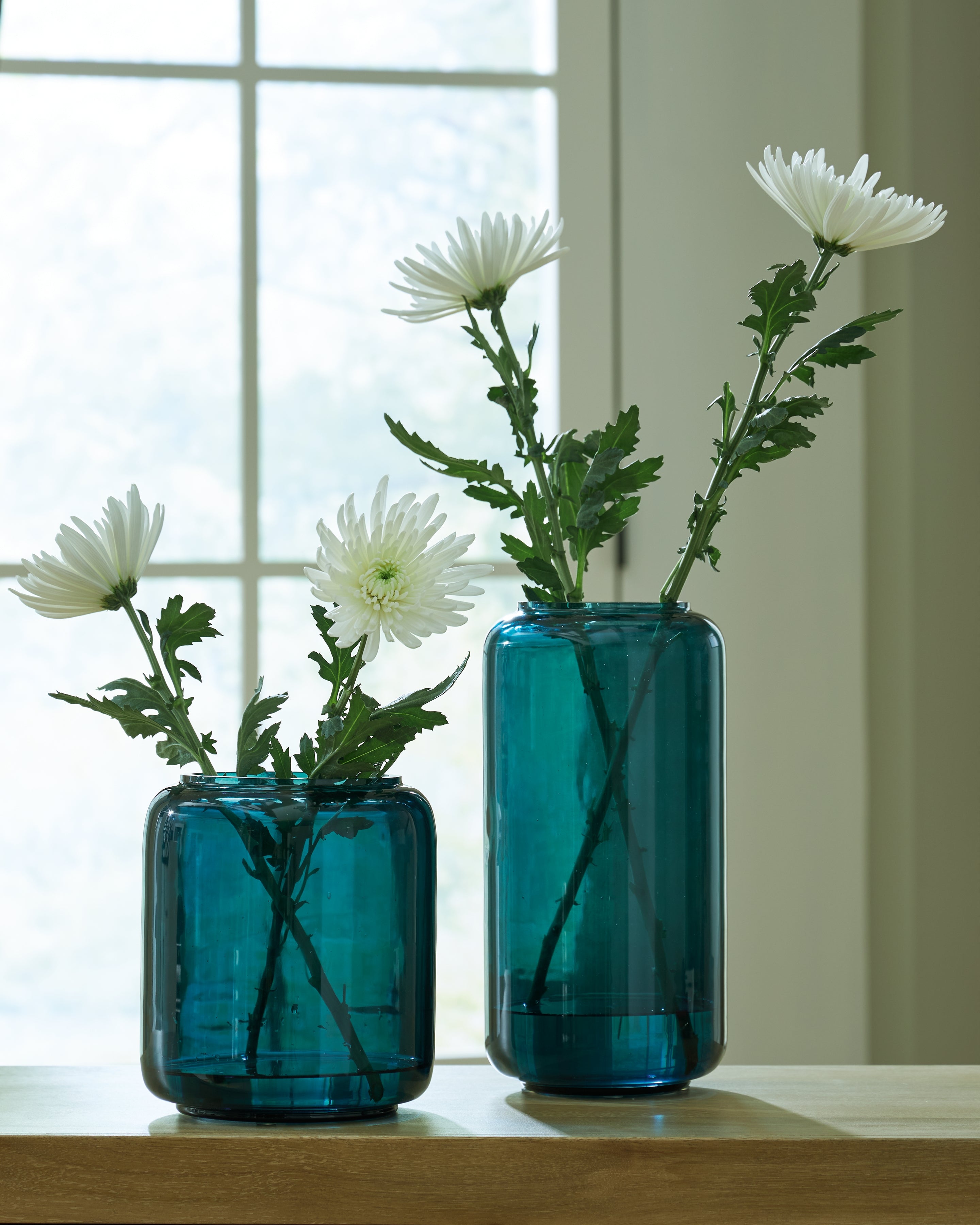 Prime Furniture - Ashley Furniture - Inisland Vase - Vase Set (Set of 2) / Teal - A2000797A1