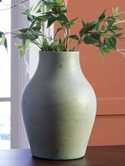 Prime Furniture - Ashley Furniture - Baychester Vase - Vase / Antique Green - A2000806