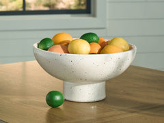 Prime Furniture - Ashley Furniture - Dallinworth Bowl - Bowl / White/Black - A2000833