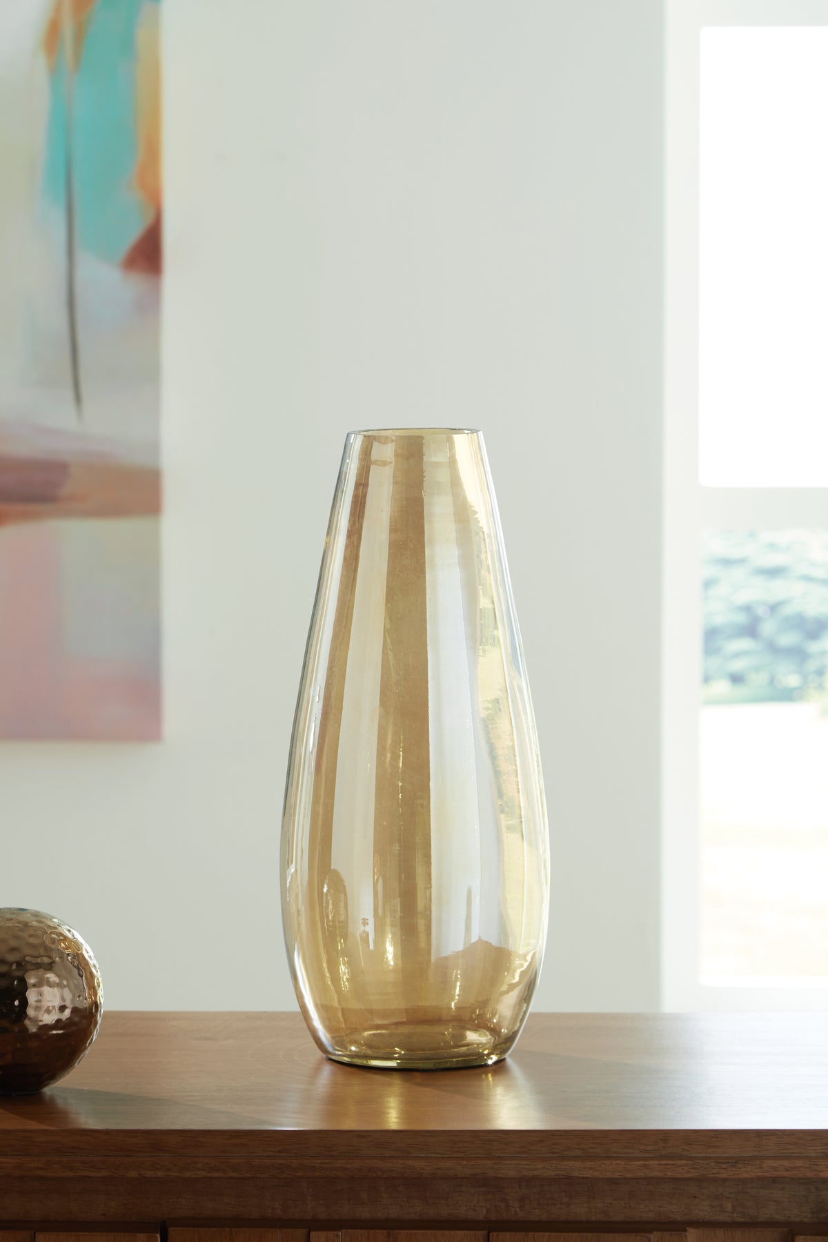Prime Furniture - Ashley Furniture - Rhettman Vase - Vase / Amber - A2900005