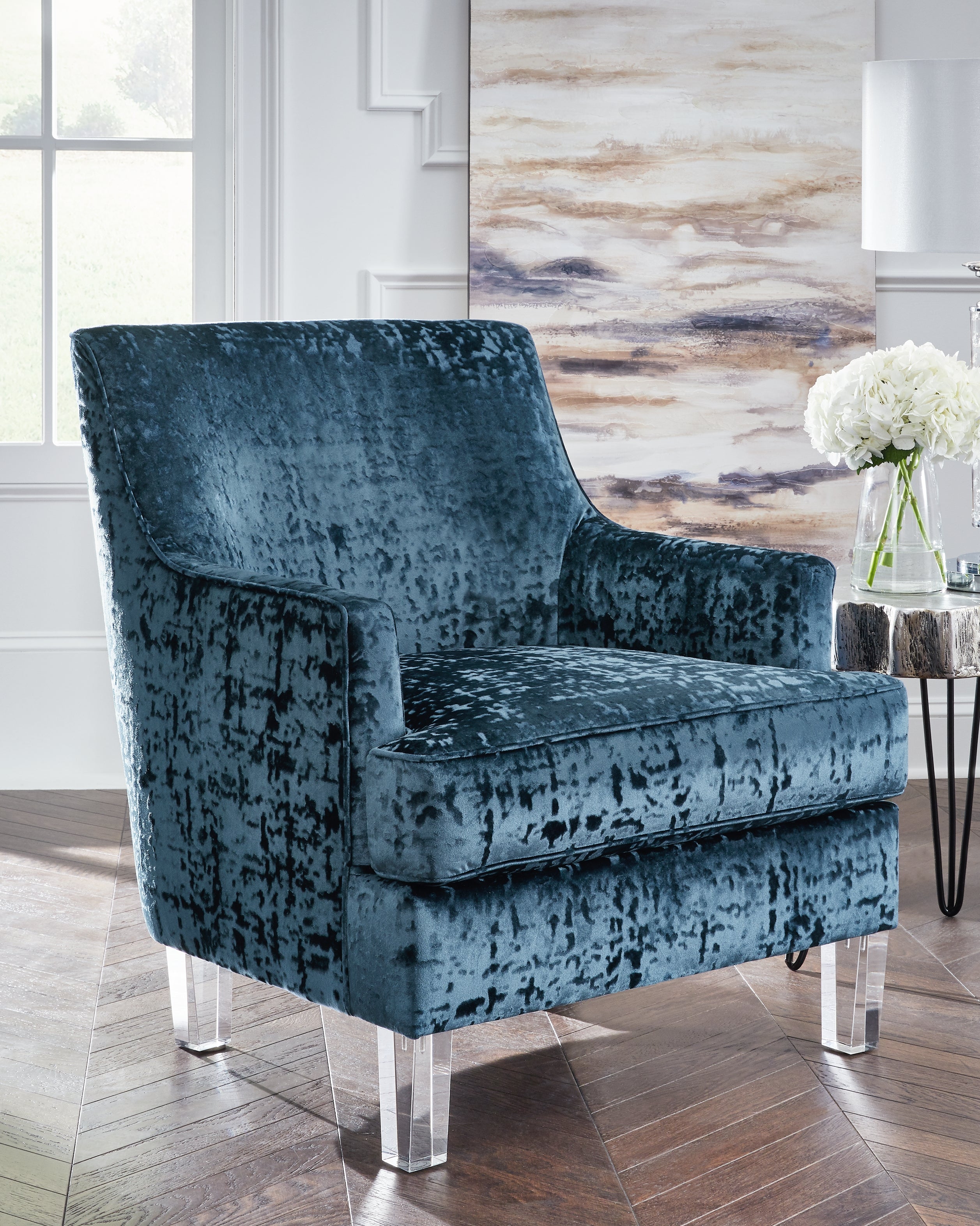 Prime Furniture - Ashley Furniture - Gloriann Accent Chair - Accent Chair / Lagoon - A3000103