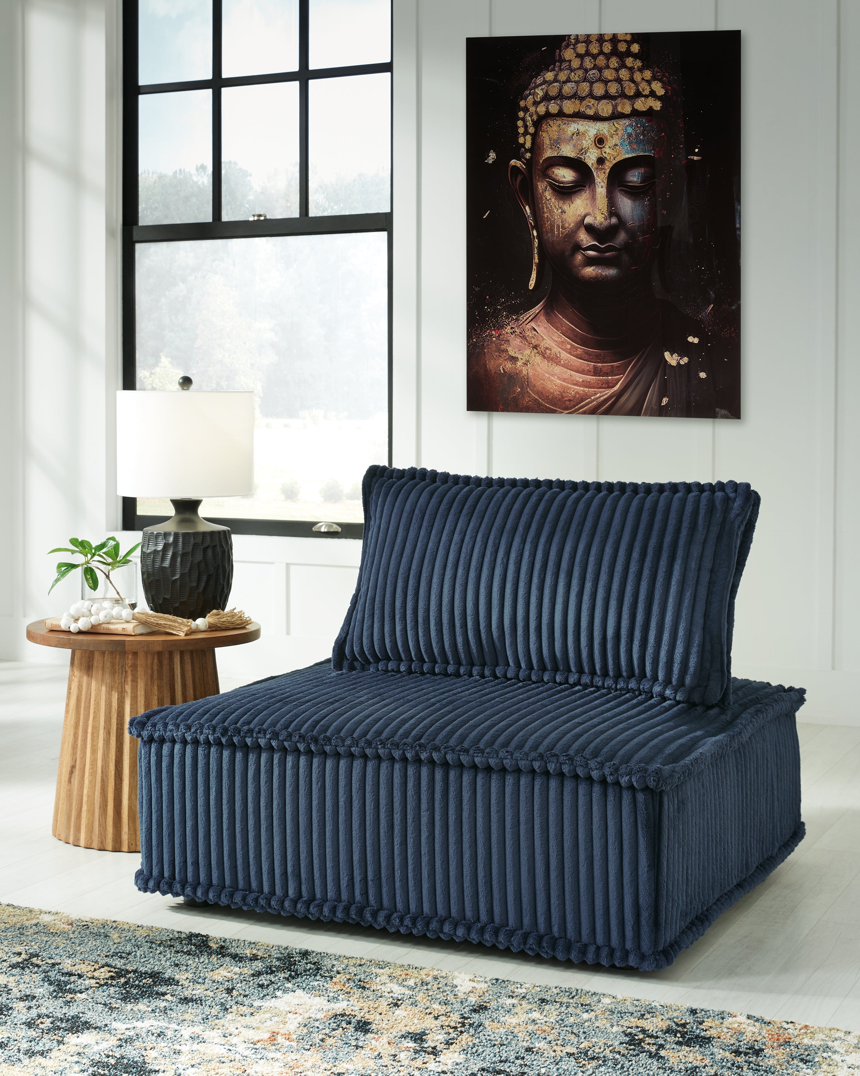 Prime Furniture - Ashley Furniture - Bales Accent Chair - Accent Chair / Navy - A3000662