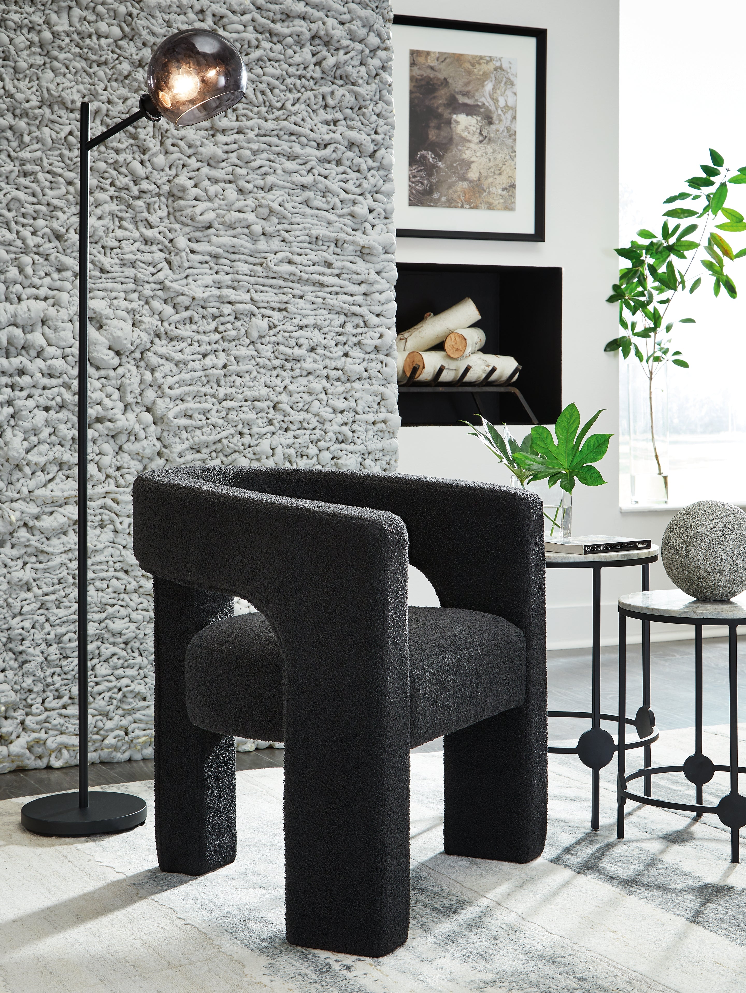 Prime Furniture - Ashley Furniture - Landick Accent Chair - Accent Chair / Ebony - A3000698