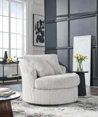 Prime Furniture - Ashley Furniture - Gramwell Swivel Accent Chair - Swivel Accent Chair / Alloy - A3000724